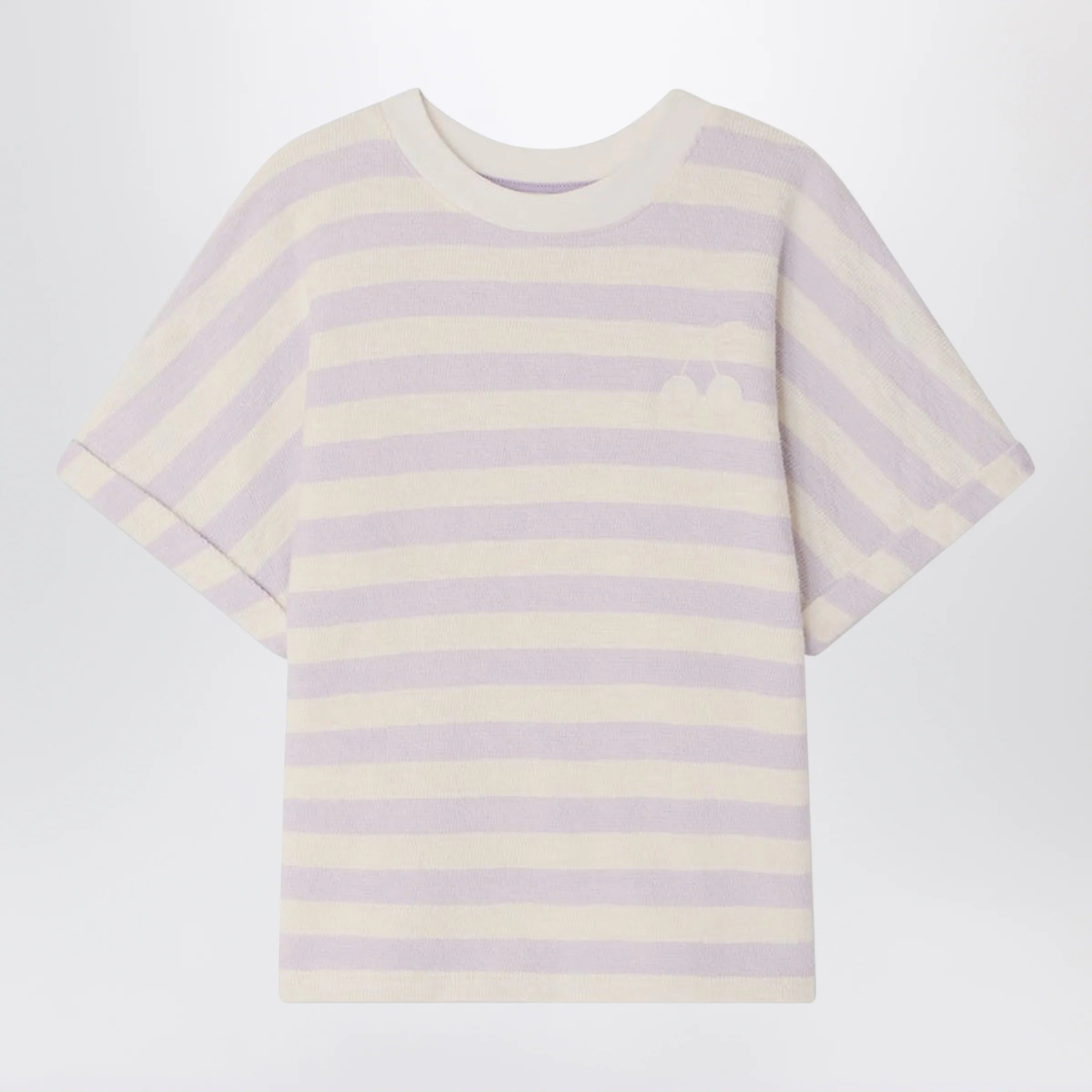 Bonpoint Farah lilac/ivory striped T-shirt