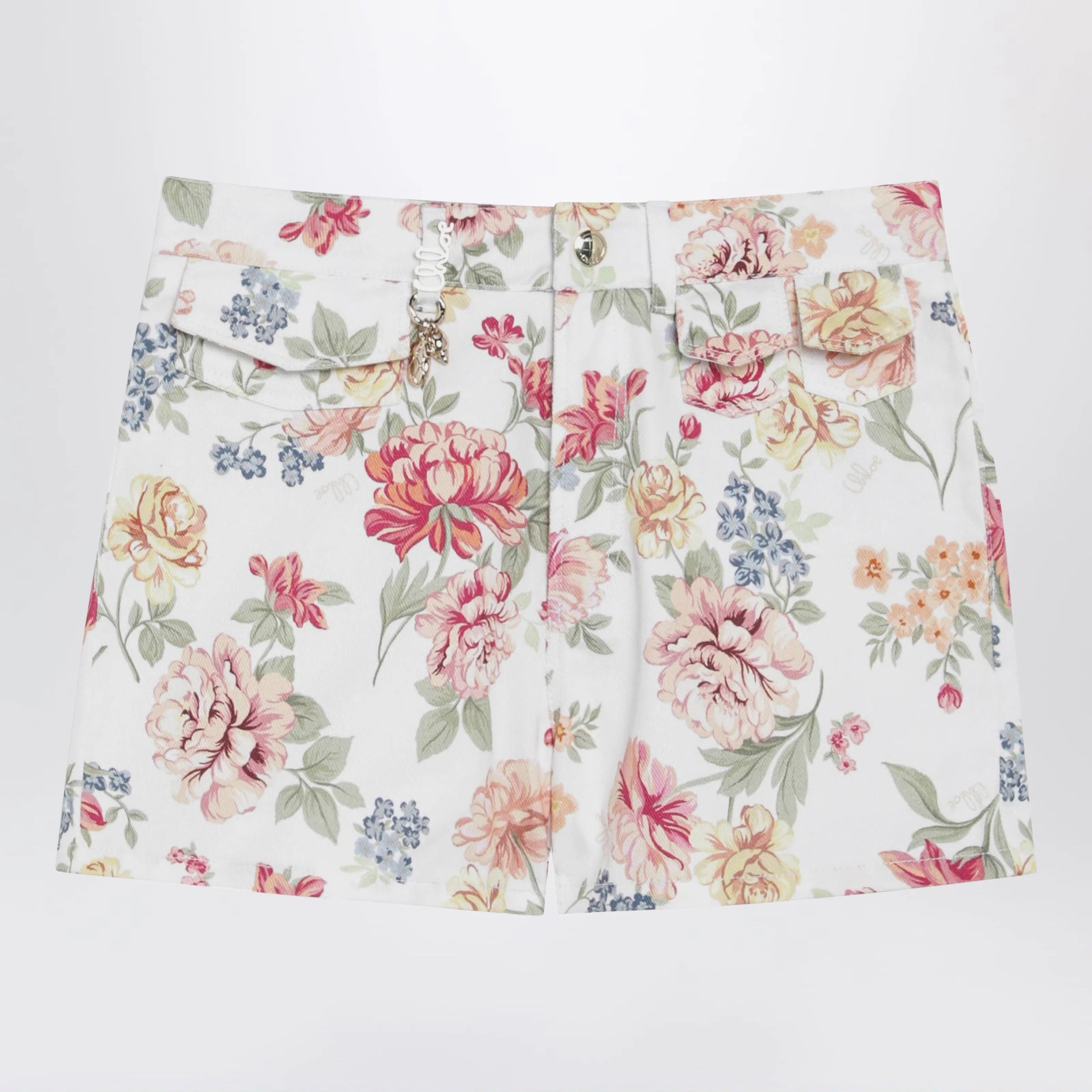 Chloé Cotton floral print shorts