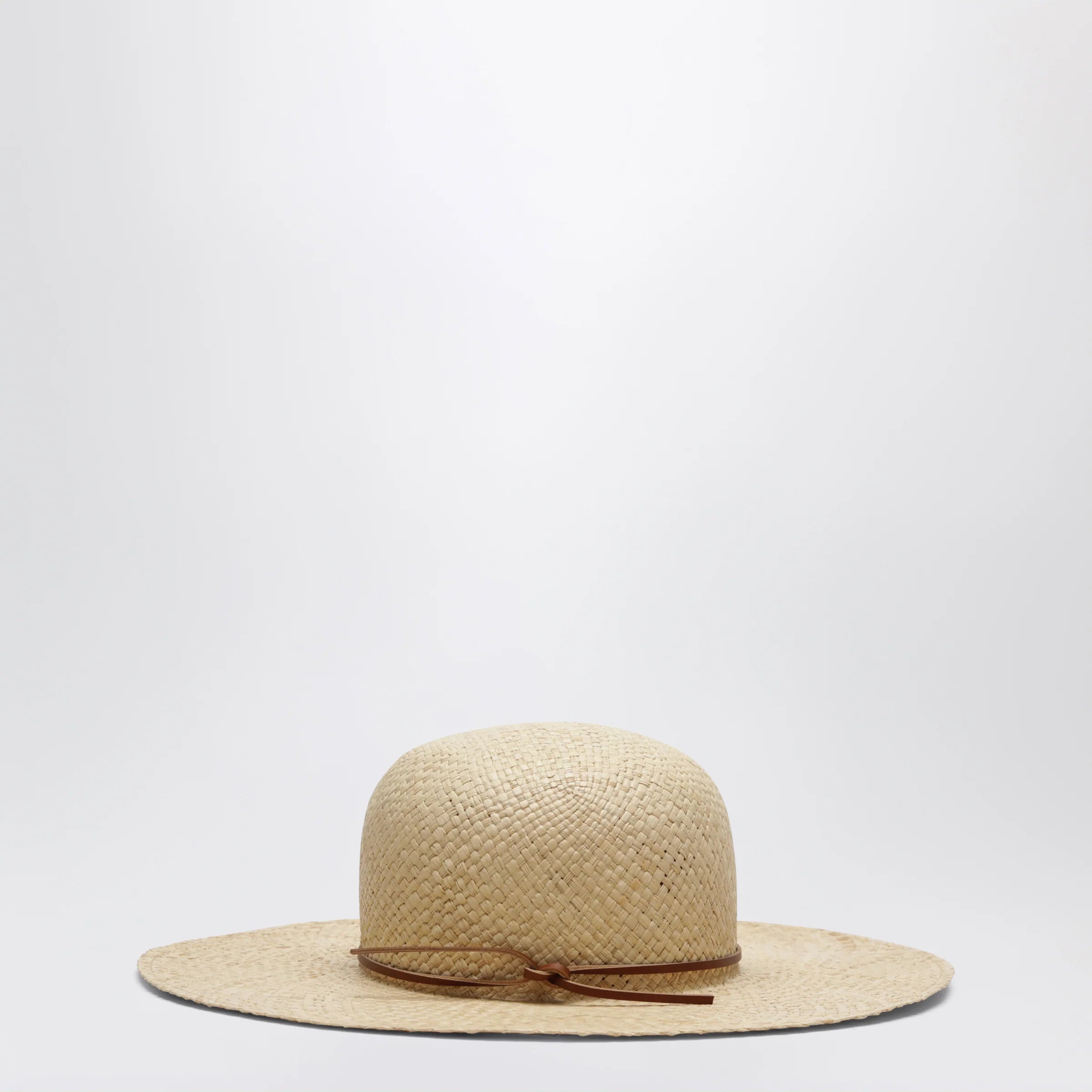Chloé Raffia hat with embroidered logo