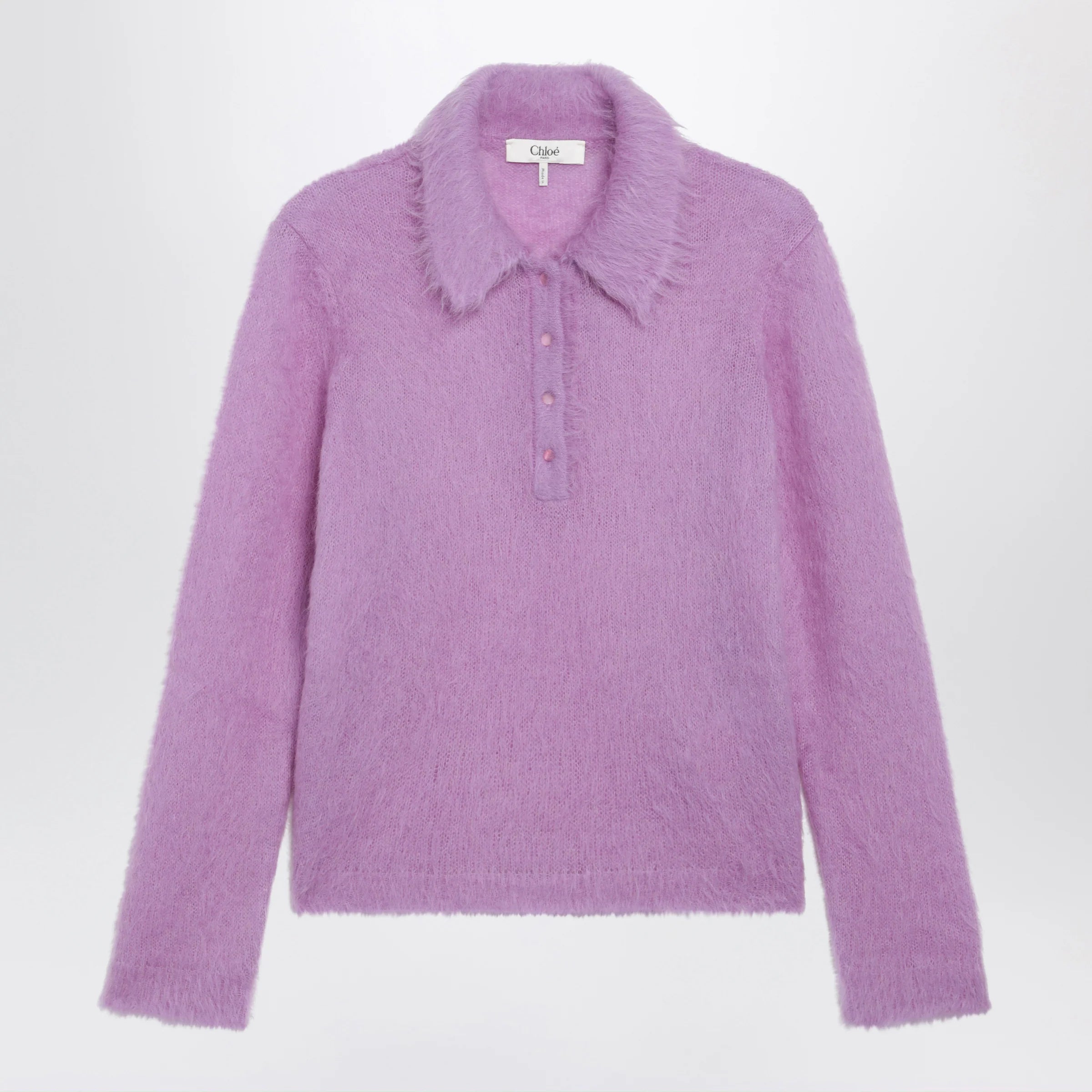 Chloé Lavender alpaca-blend cardigan