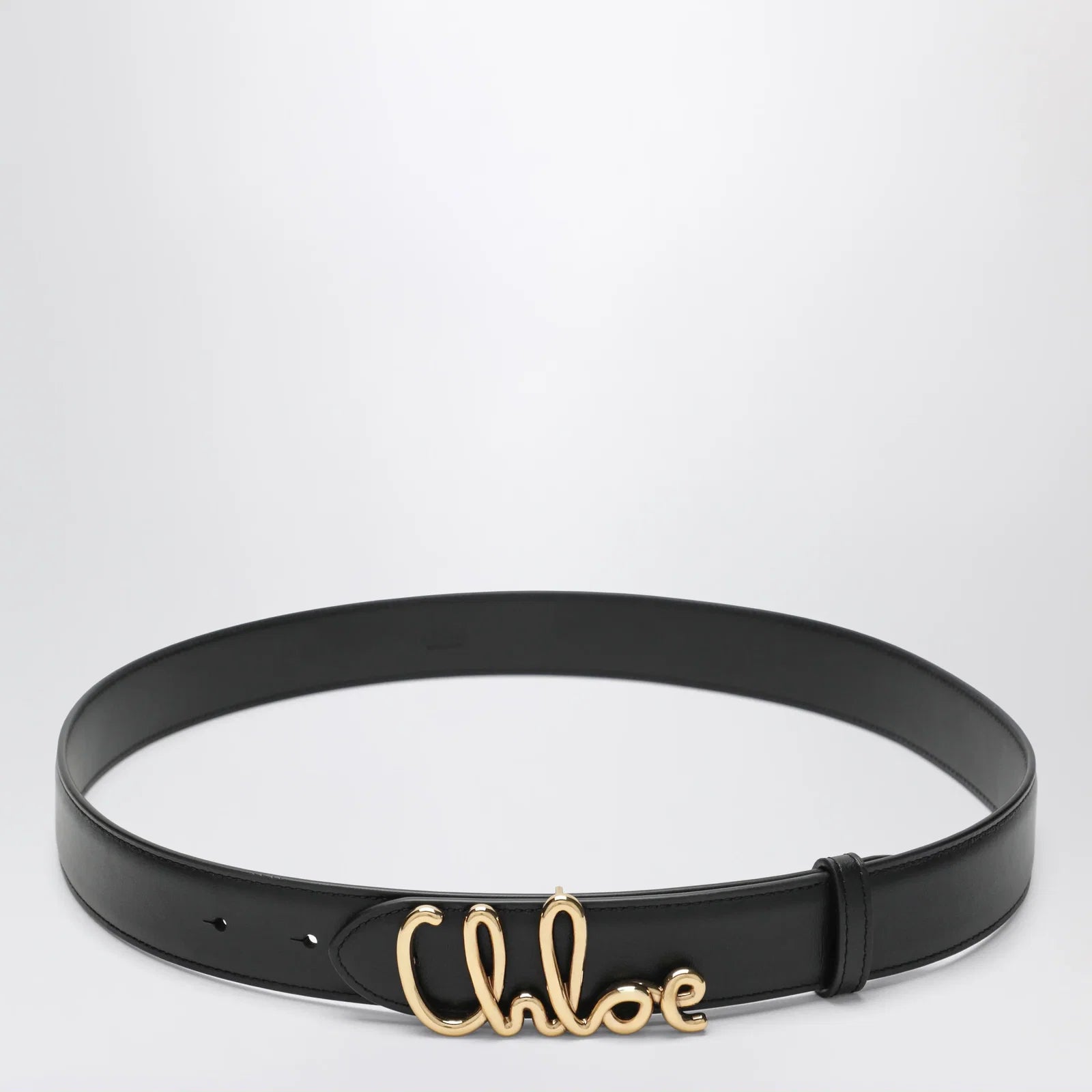 Chloé Iconic calfskin leather belt in black