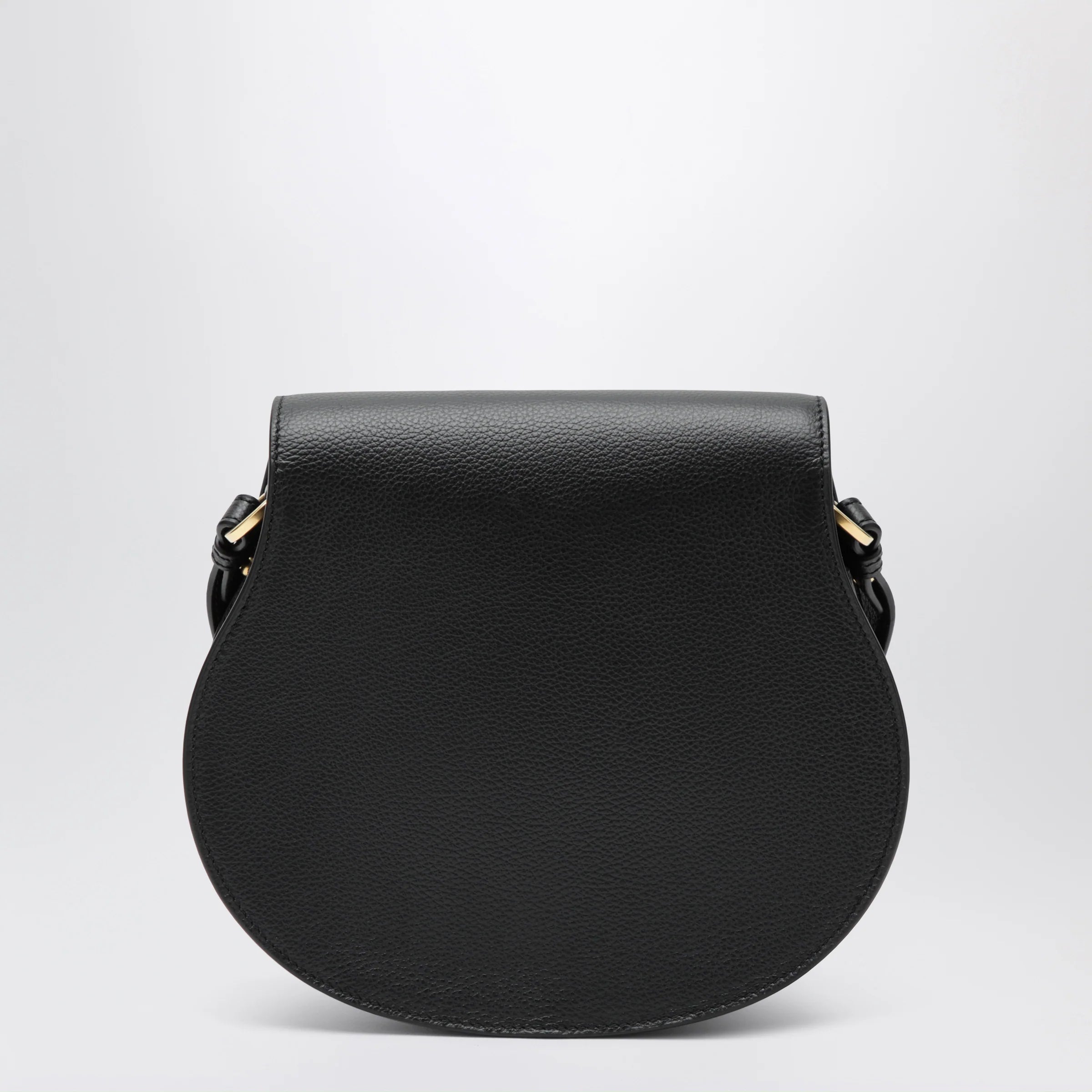 Chloé Black Saddle Marcie bag in grained leather