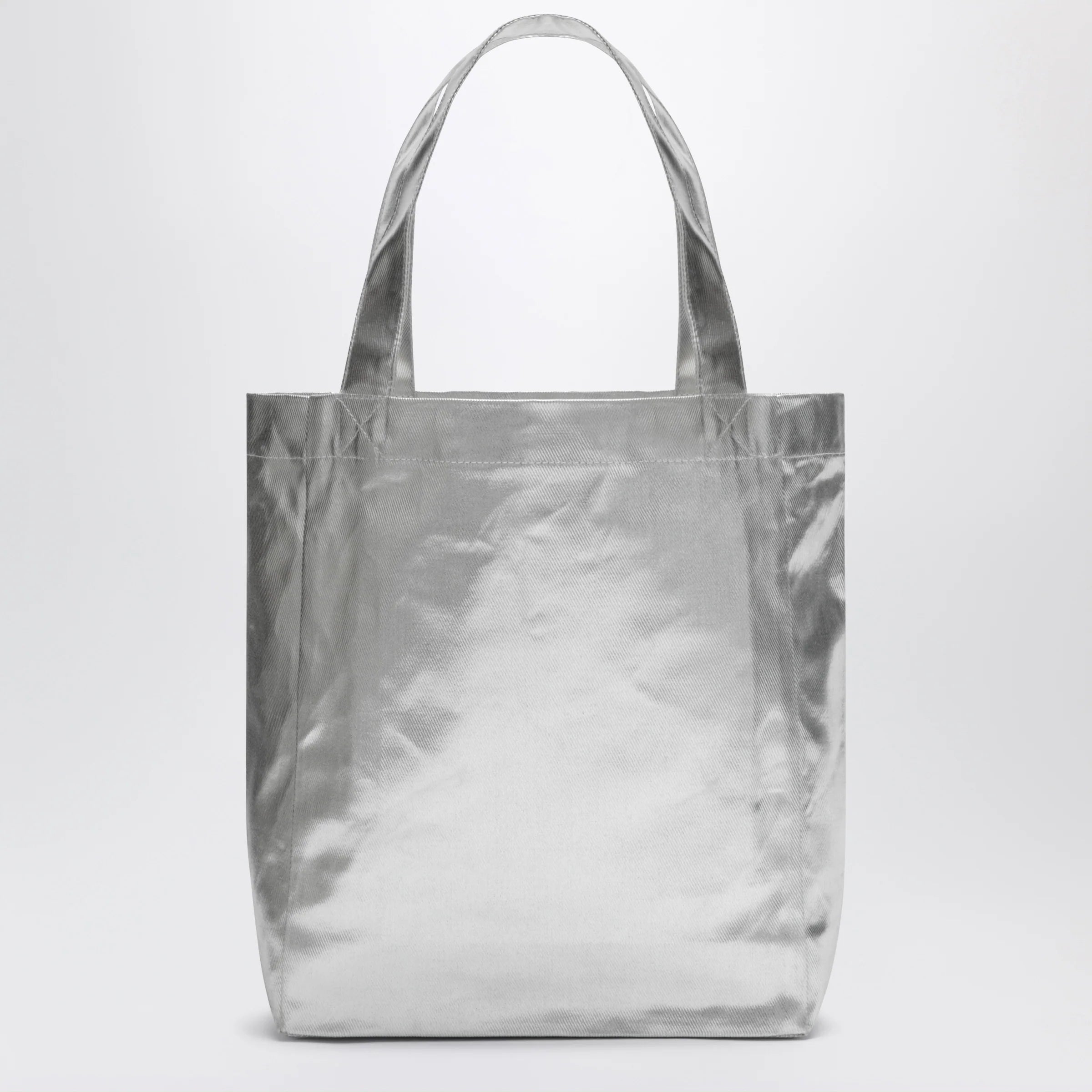 A.P.C. Small Lou metallic silver tote bag
