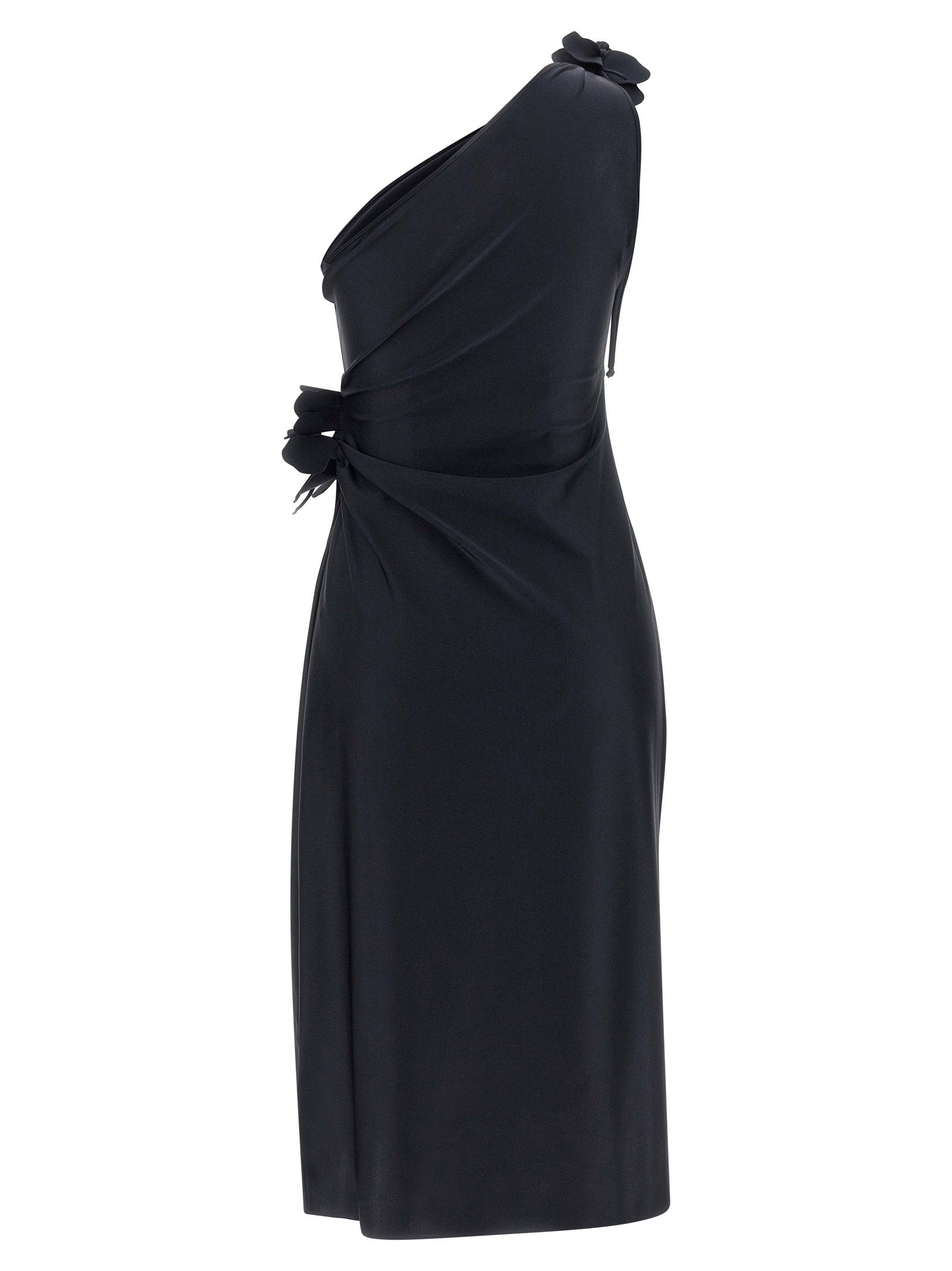 Coperni Asymmetric Mini Flower Dress