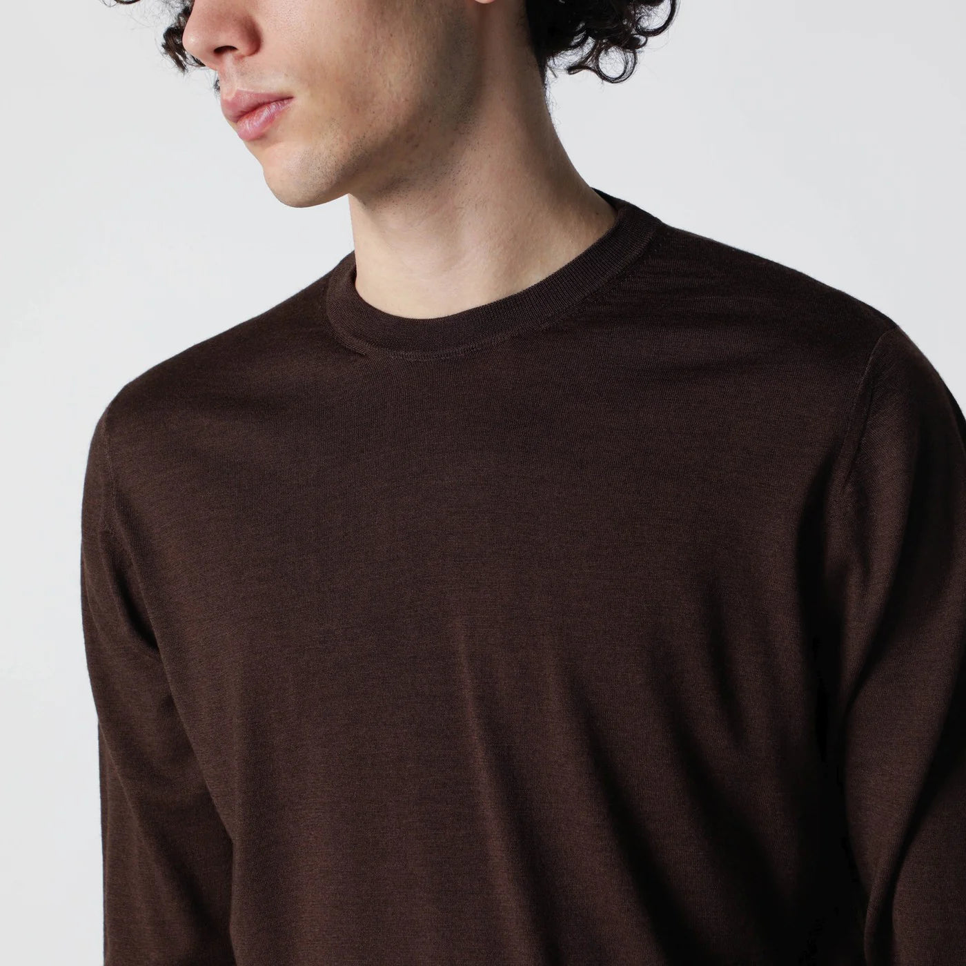 Drumohr Chocolate brown wool sweater