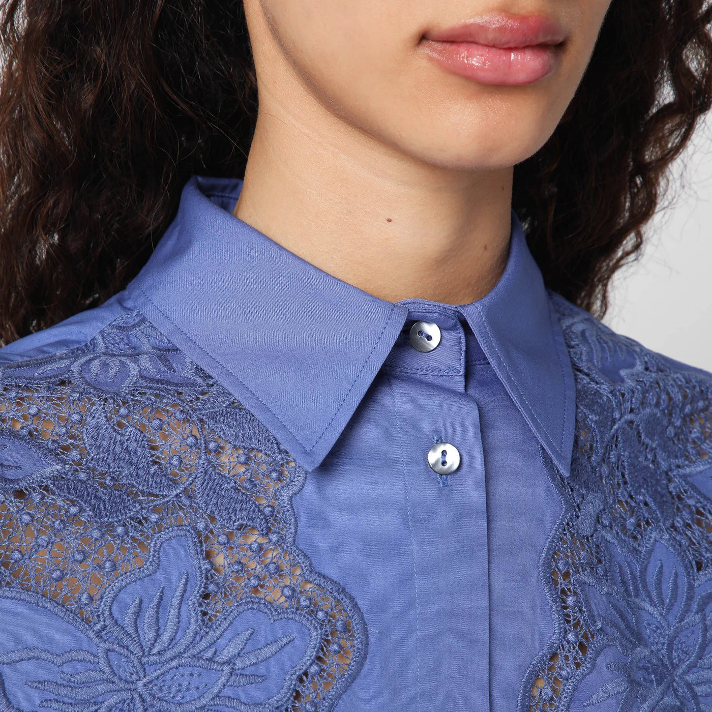 P.A.R.O.S.H. Embroidered cotton shirt