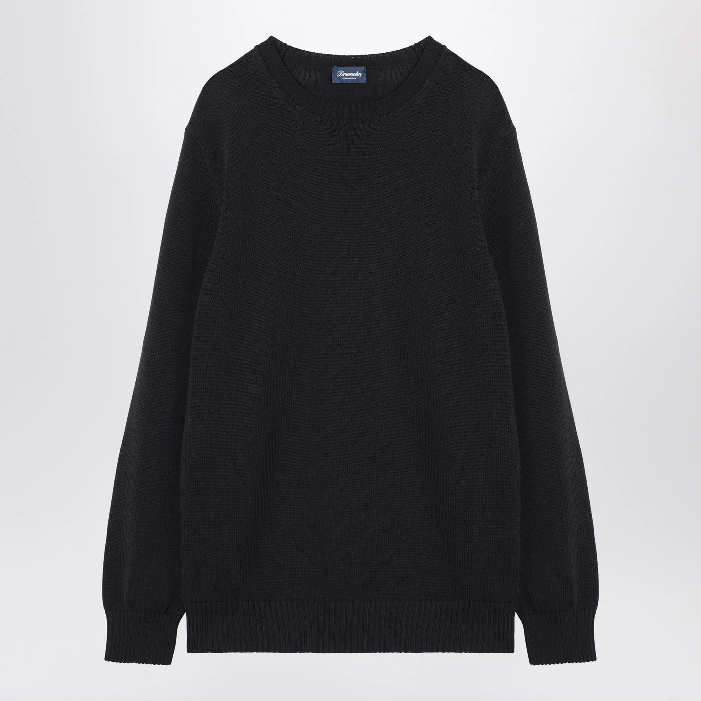 Drumohr Navy blue cotton sweater
