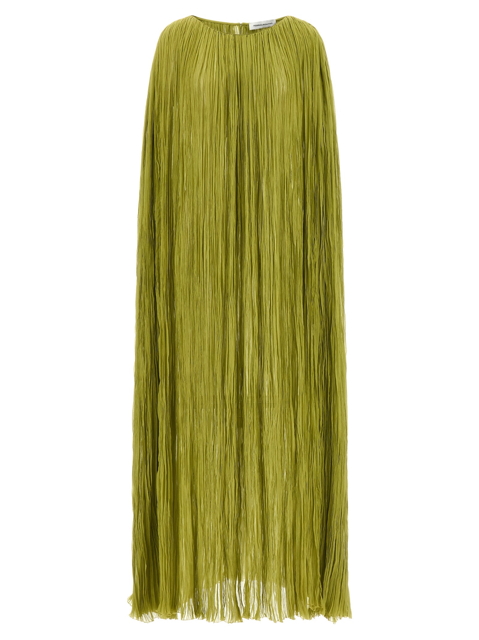 Federica Bonifaci The Pleated Dress Cape Dress