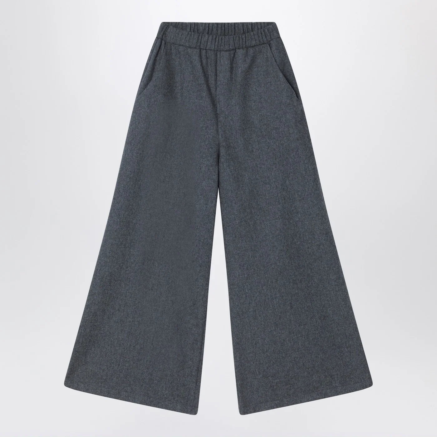 Douuod Gray wool-blend trousers