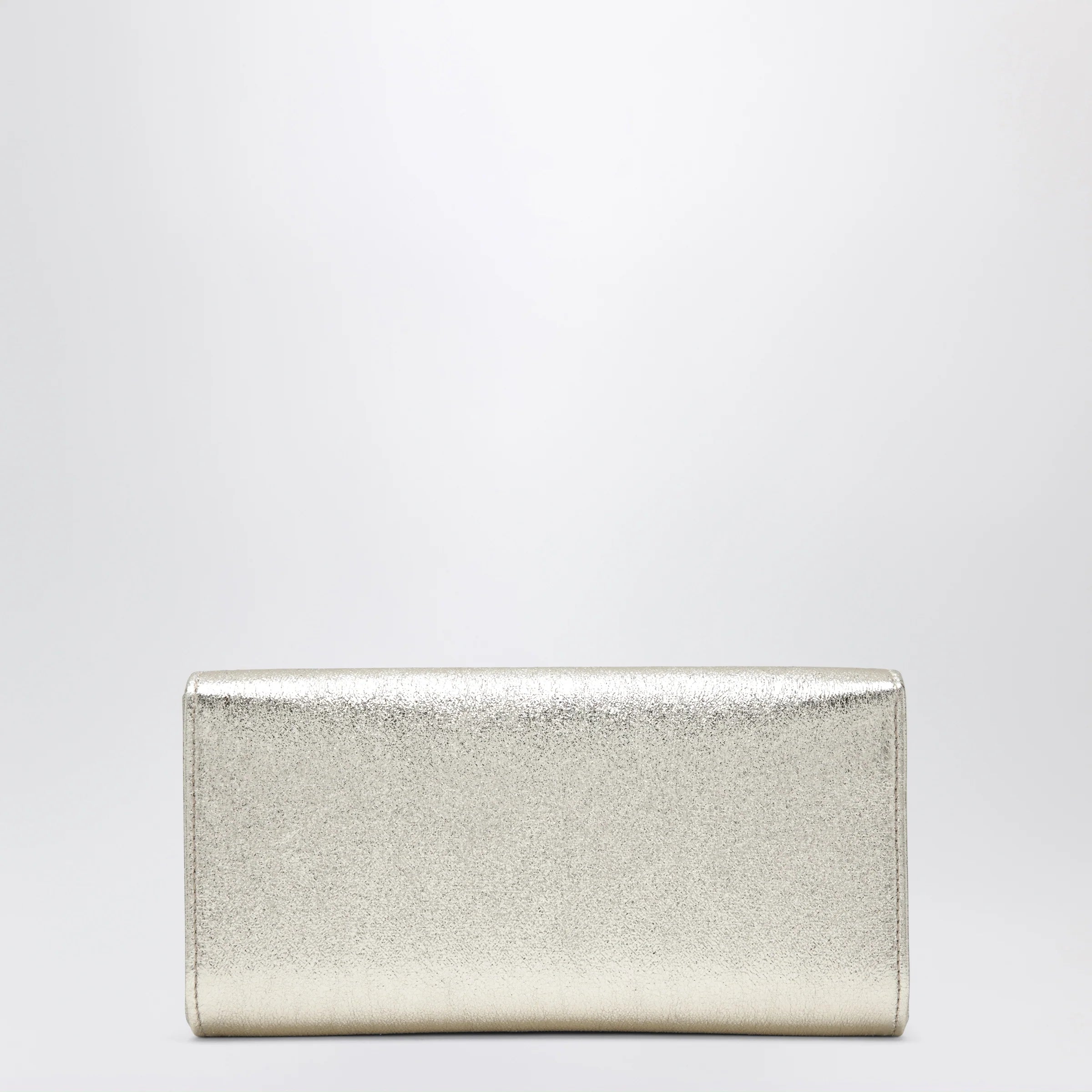 Jimmy Choo Emmie Brilliance fabric clutch in platinum ice