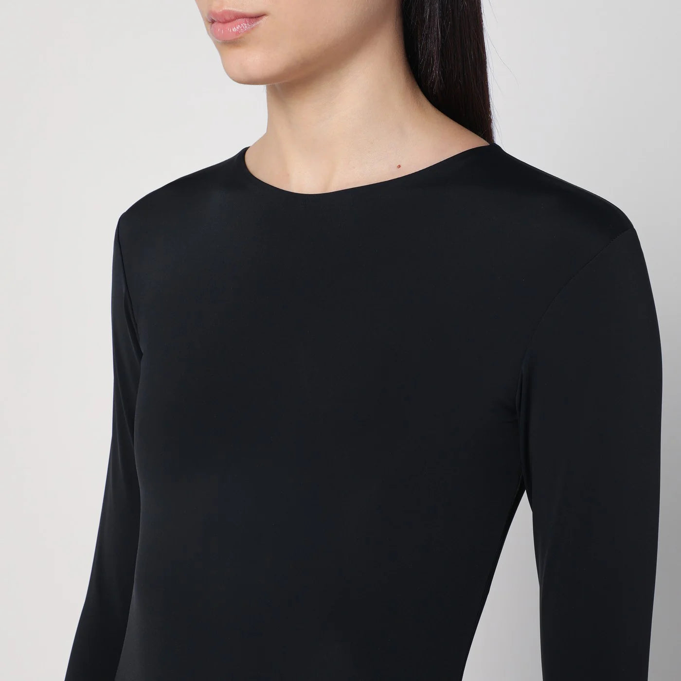 Entire Studios Black nylon-blend bodysuit