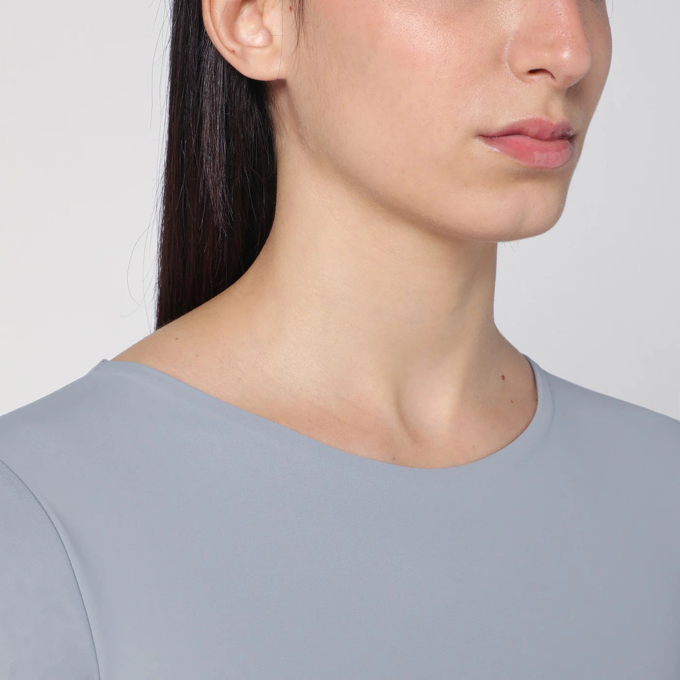 Entire Studios Grey nylon-blend bodysuit