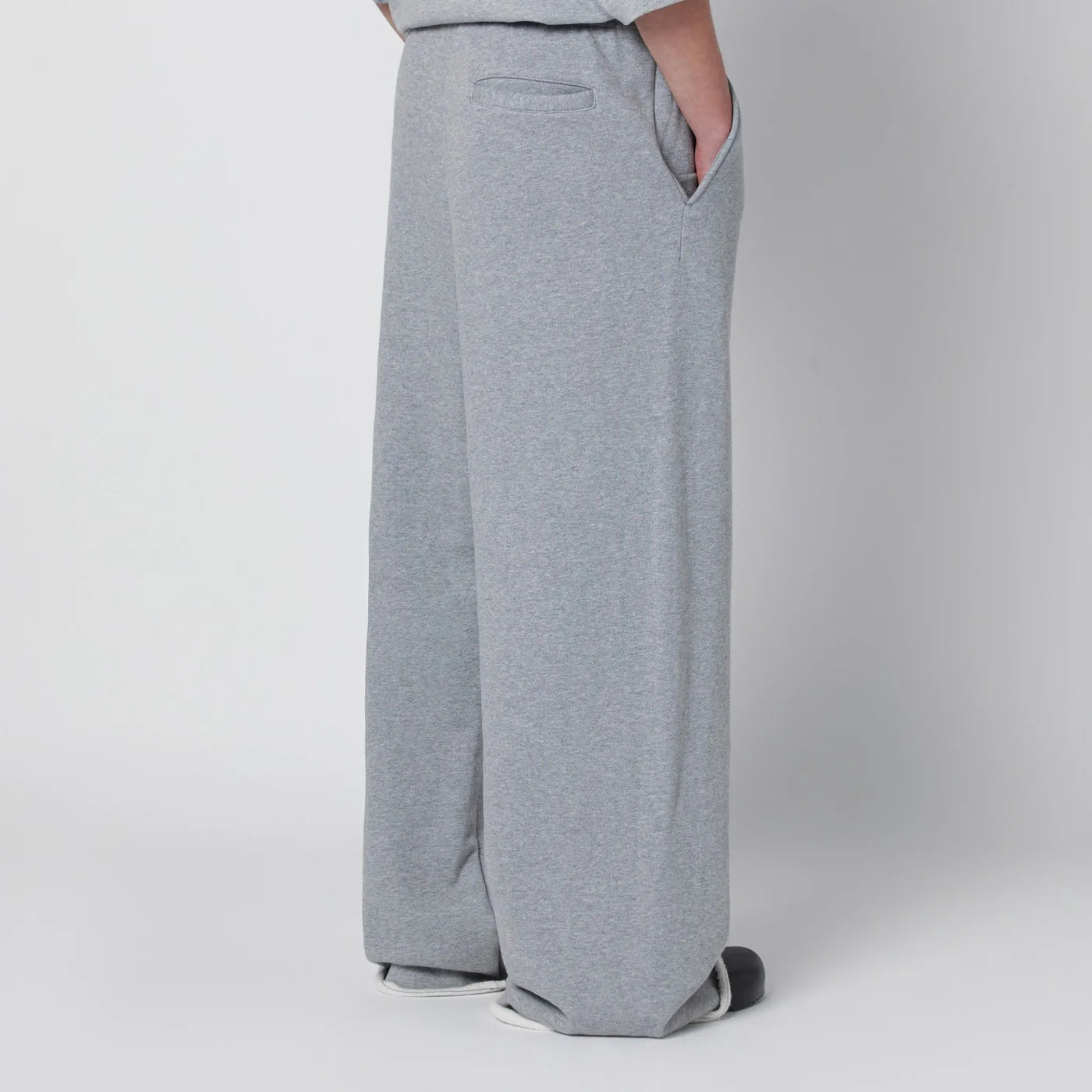 Entire Studios Black wide-leg cotton jogging trousers