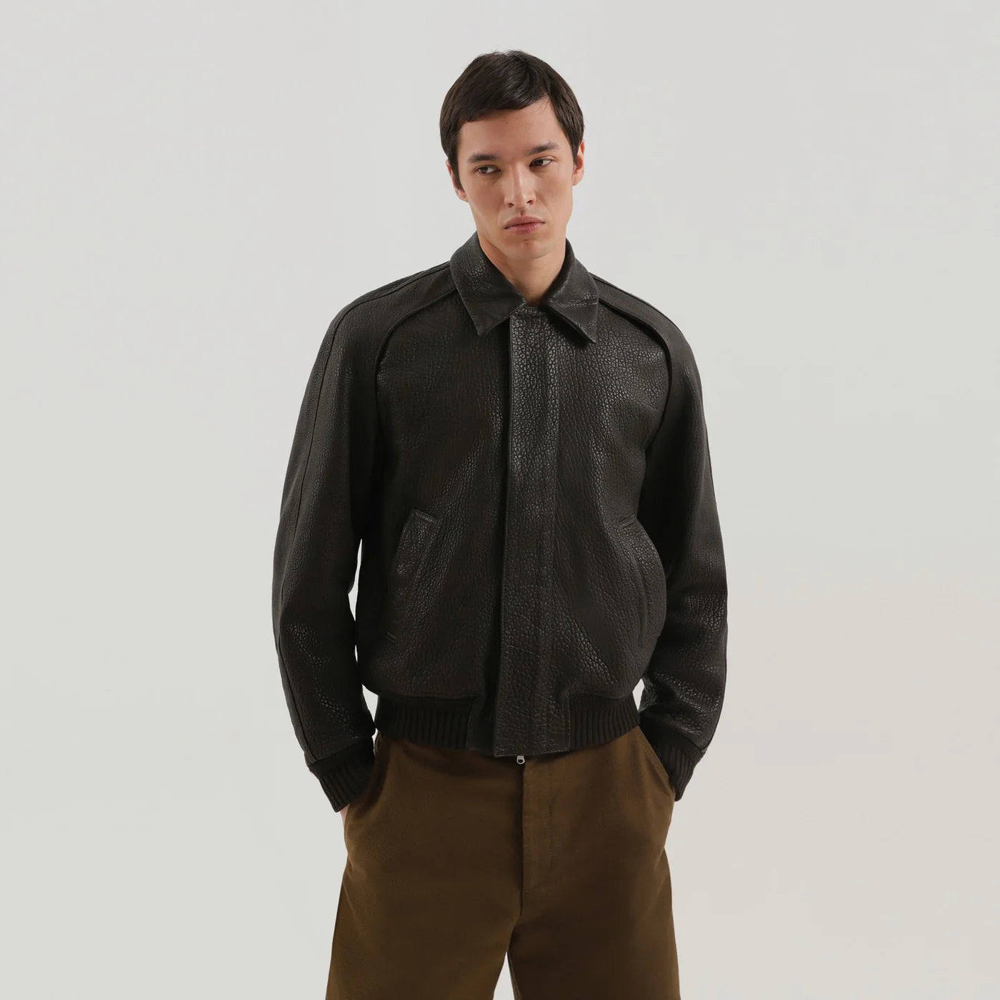 1989 STUDIO Brown leather jacket