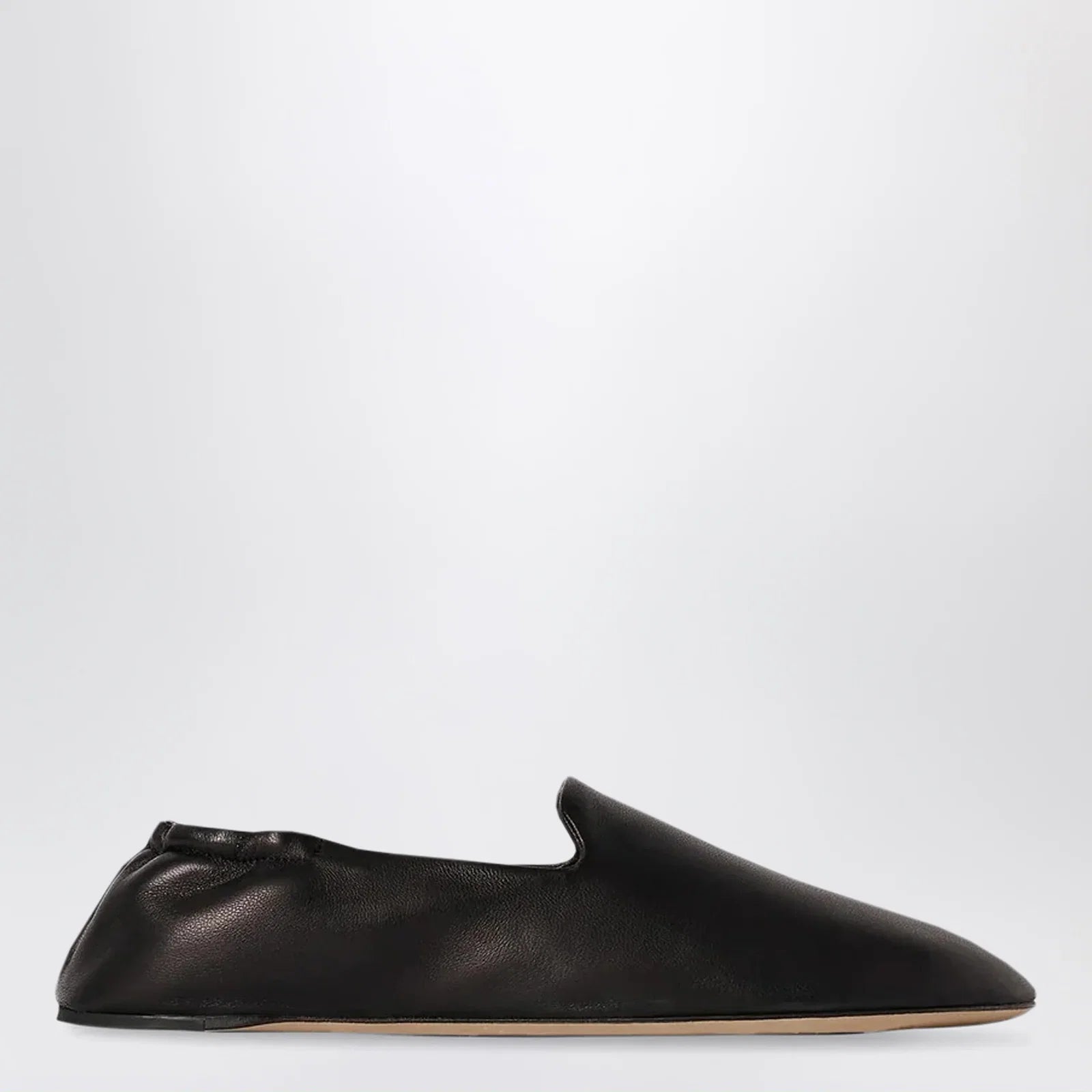 The Row Casa Slipper in lamb nappa leather black