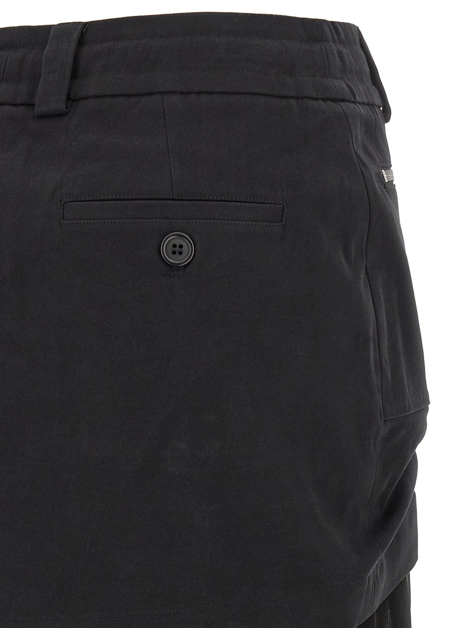 Dolce & Gabbana Twill And Chiffon Skirt