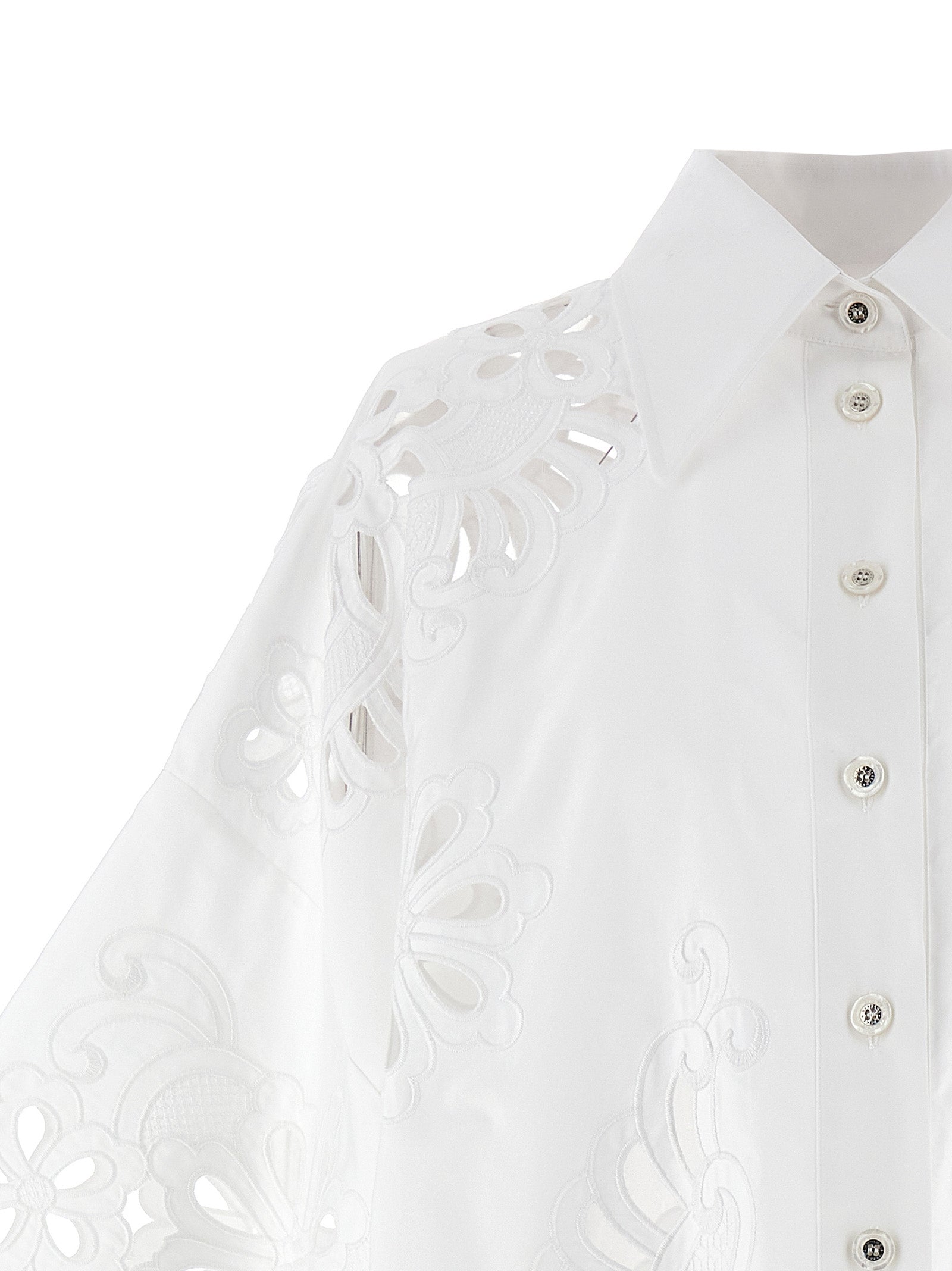 Dolce & Gabbana Cut-out Embroidery Shirt