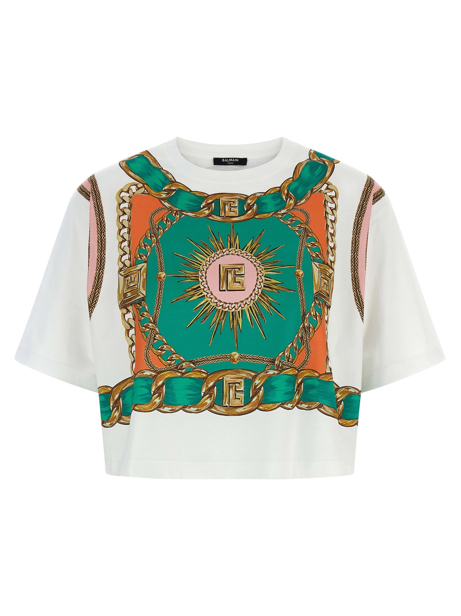 Balmain Foulard Print T-shirt