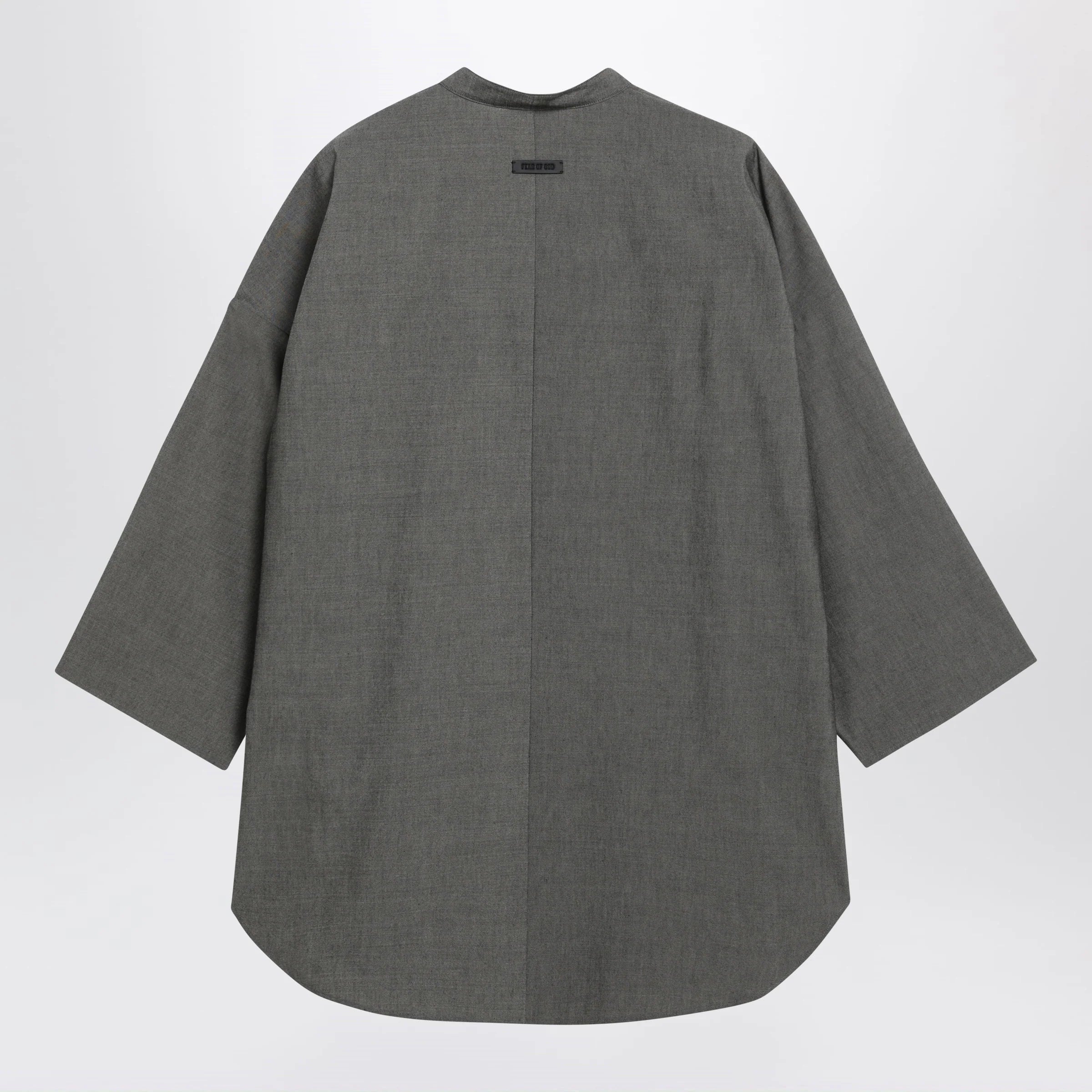Fear of God Relaxed Mandarin shirt in wool blend