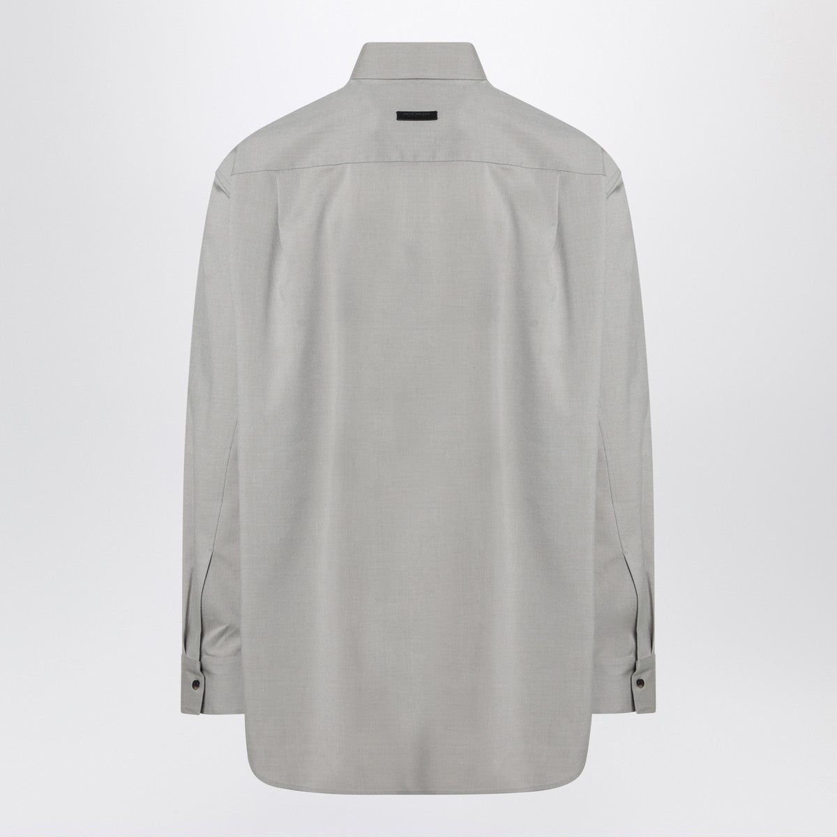 Fear of God Grey dove grey mélange cotton shirt