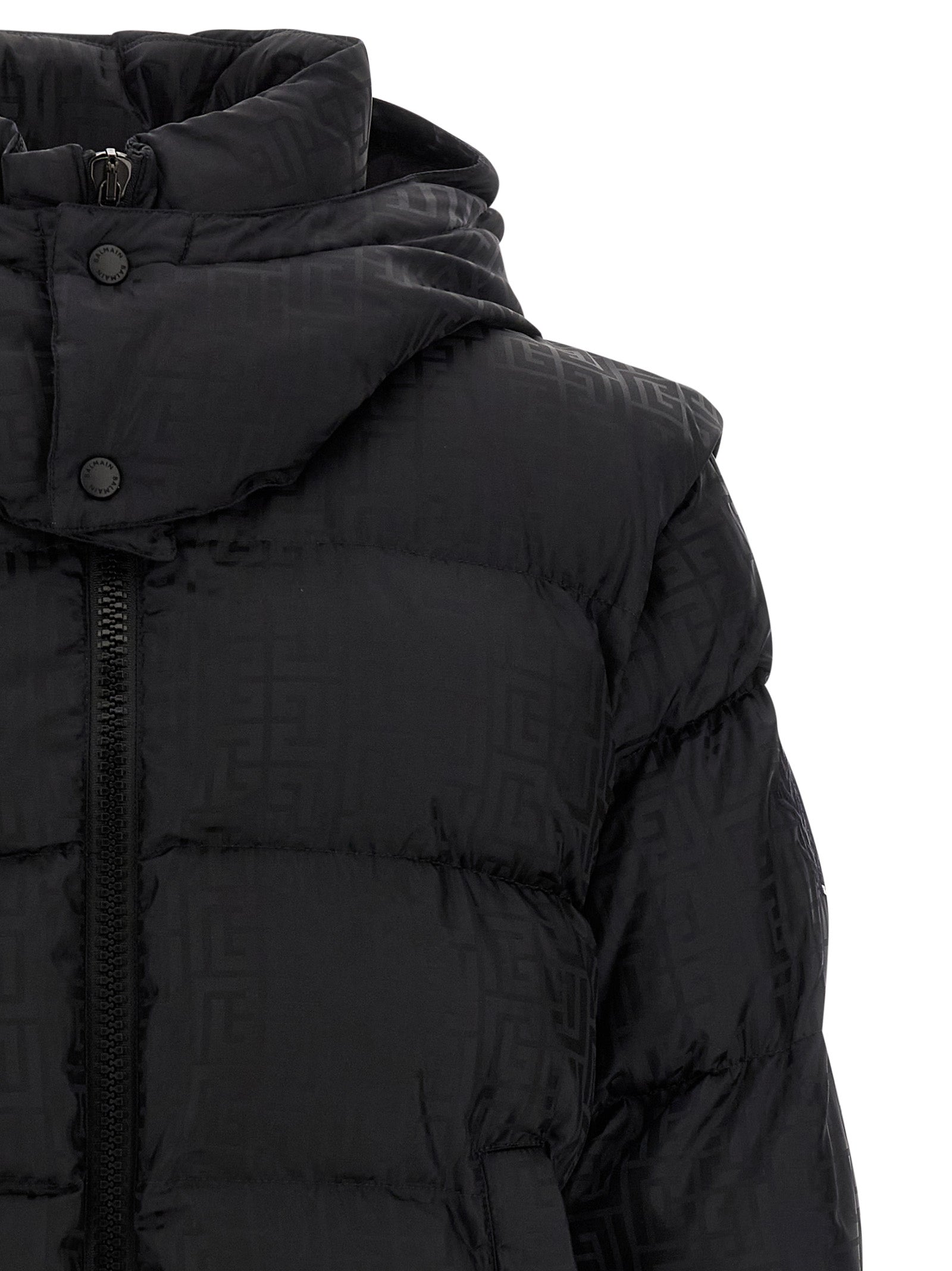 Balmain Monogram Pb Labirinto Down Jacket