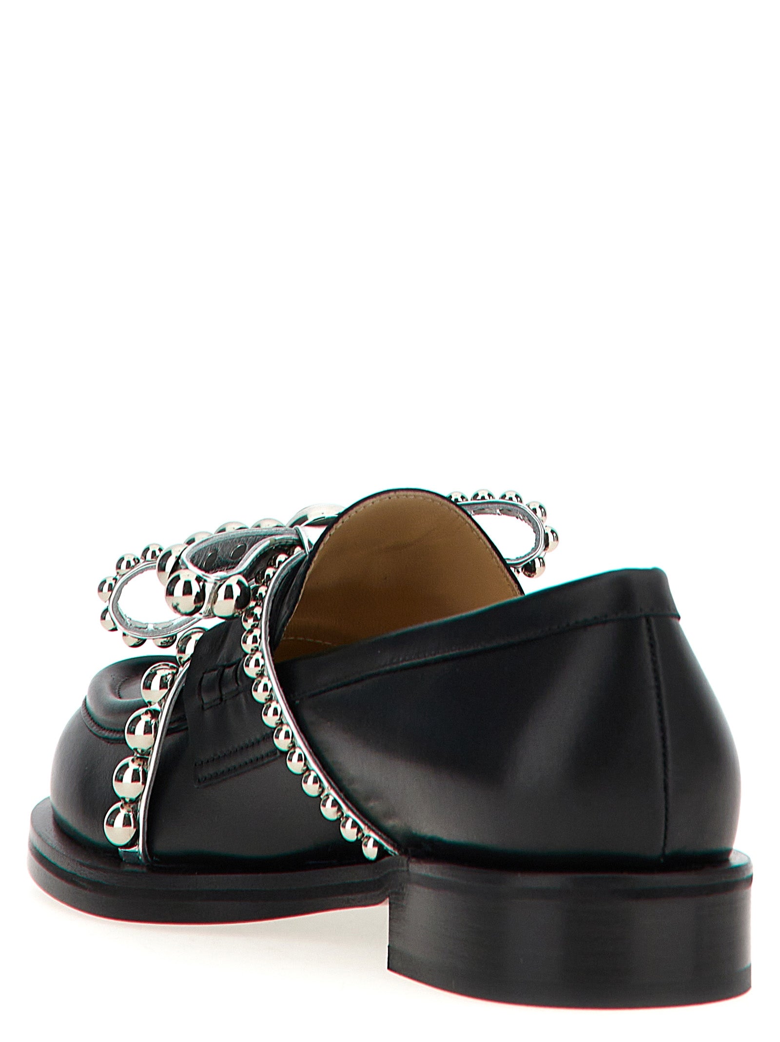 Mach & Mach Crystal Studs Loafers