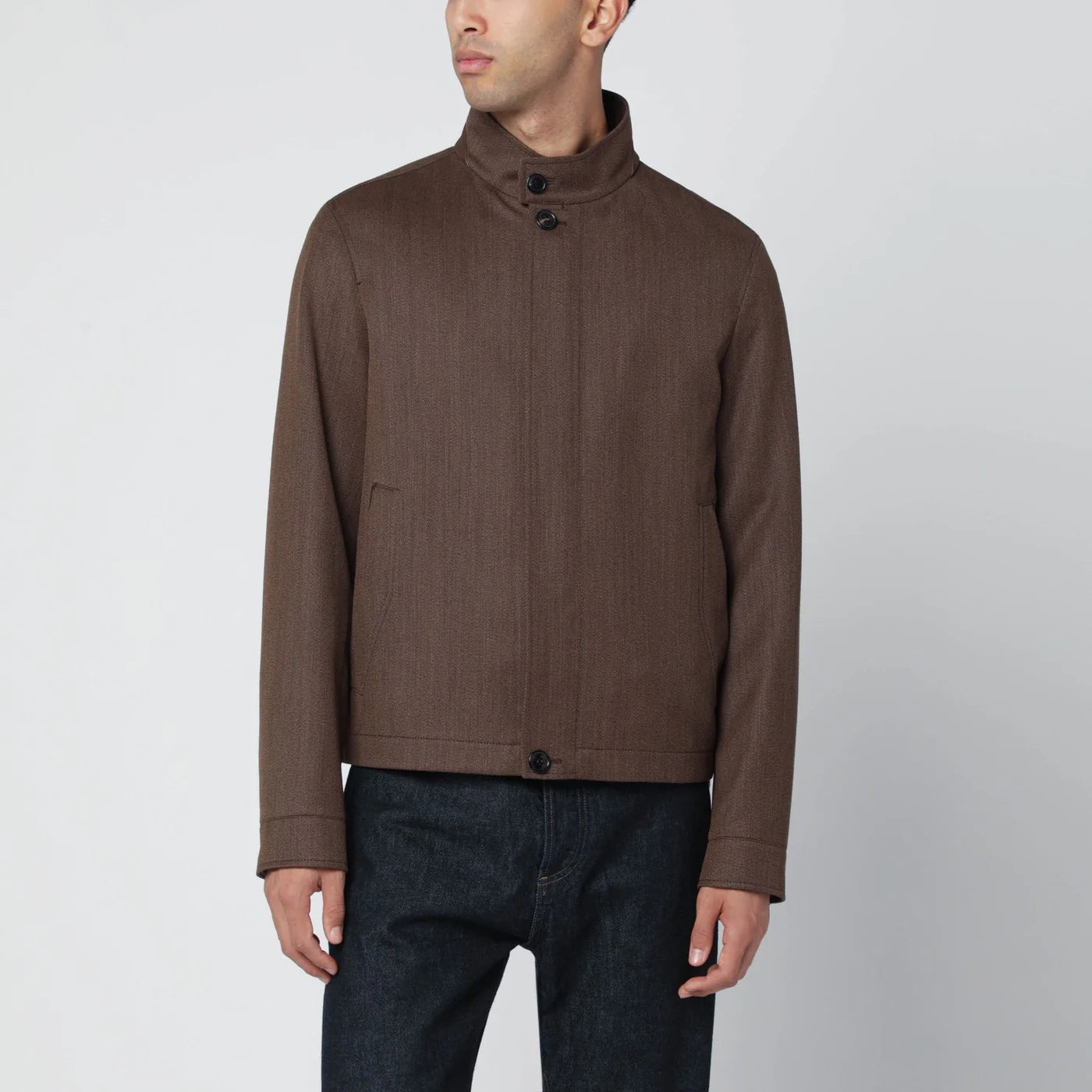 ZEGNA Brown wool jacket