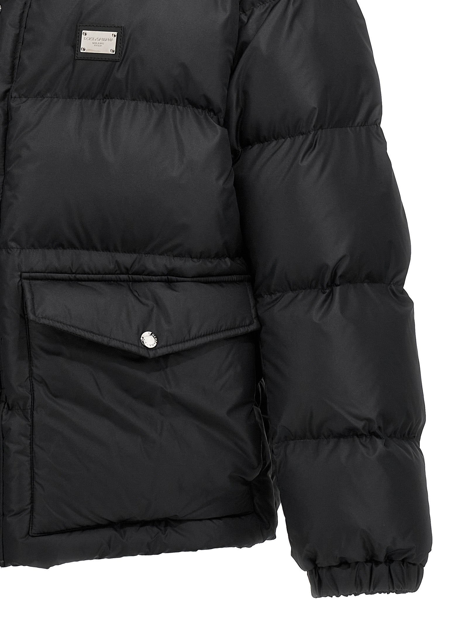 Dolce & Gabbana Logo Plate Down Jacket