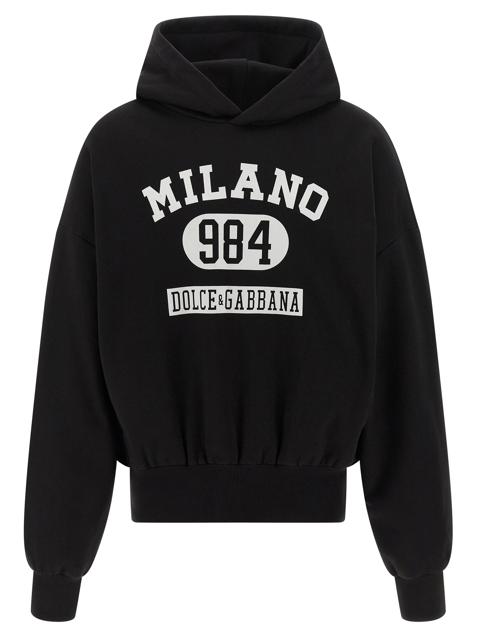 Dolce & Gabbana Flocked Print Hoodie