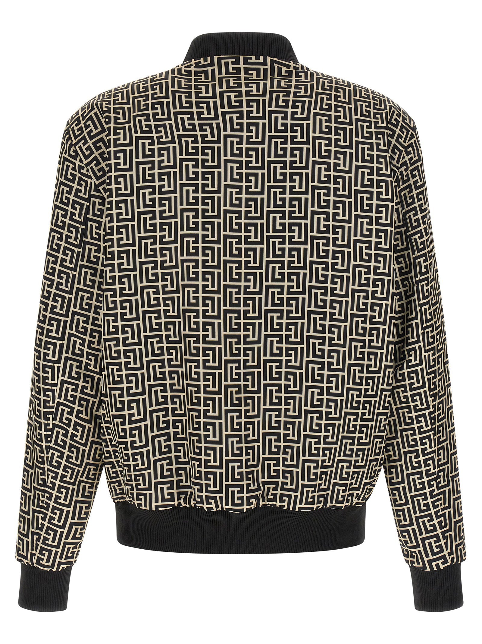 Balmain Monogram Reversible Bomber Jacket