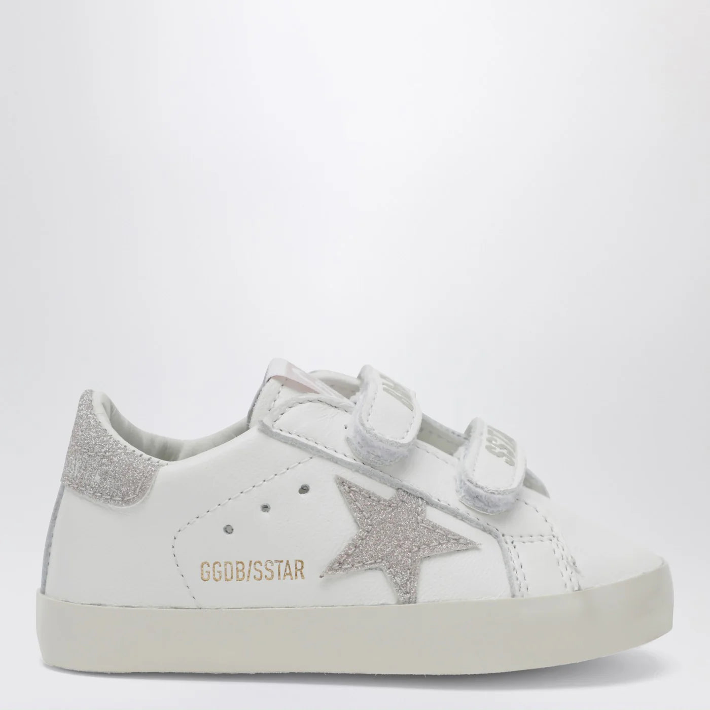 Golden Goose Baby Old School Sneakers in white/platinum