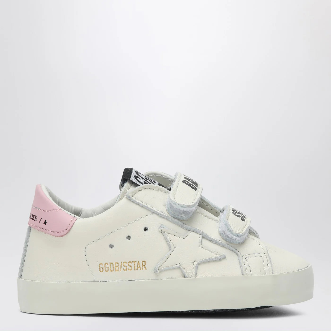 Golden Goose Set Sneaker Baby School white/pink with socks