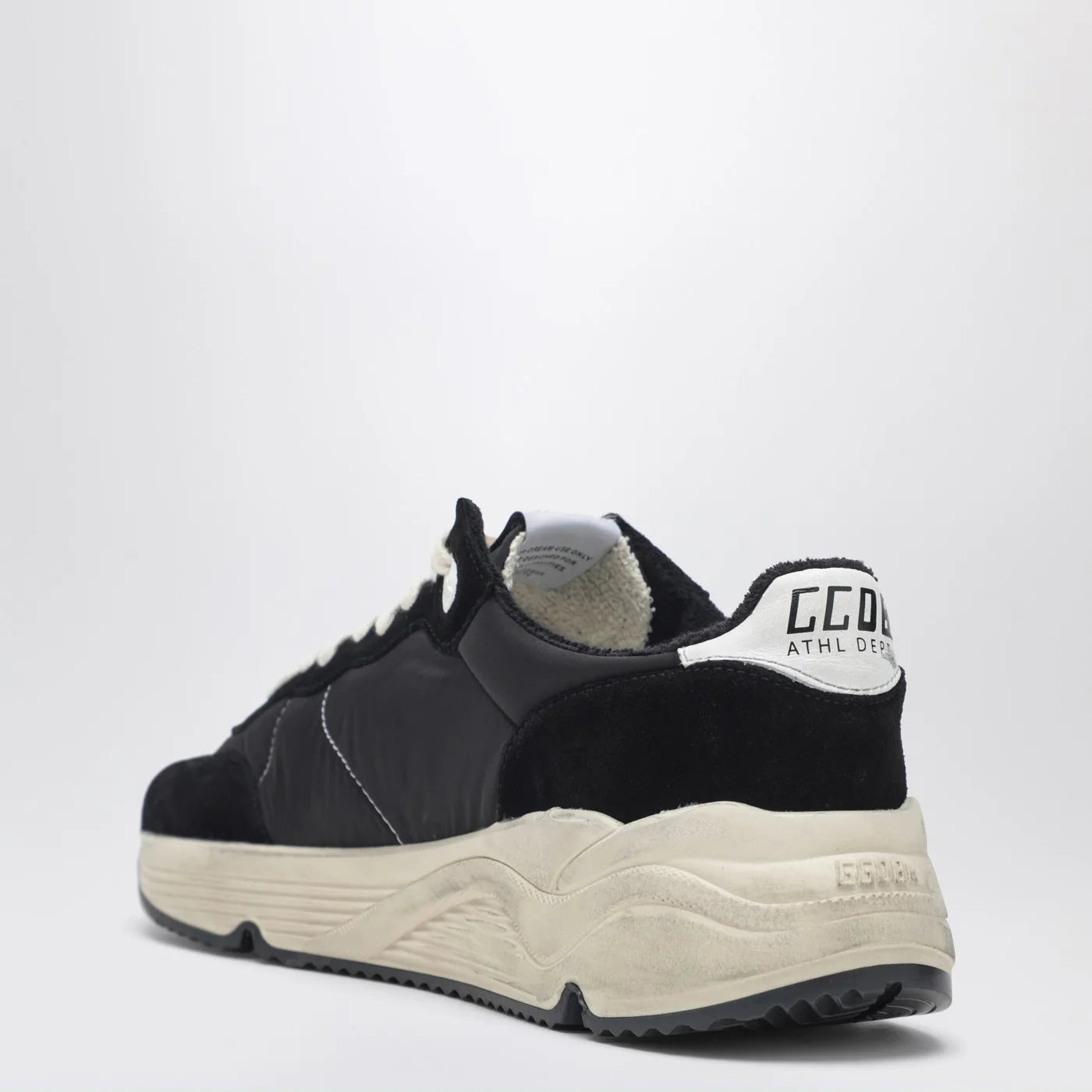 Golden Goose Running Sole Sneakers black/white