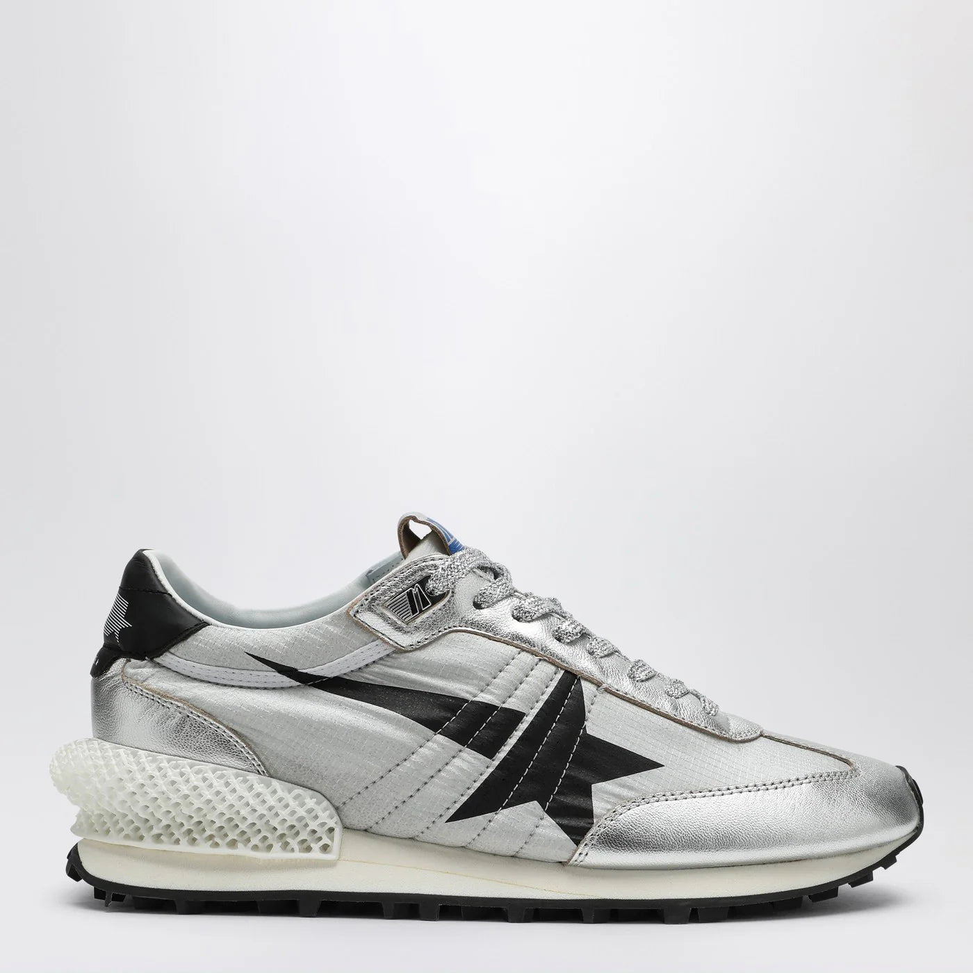 Golden Goose Sneakers Marathon in nylon ripstop silver