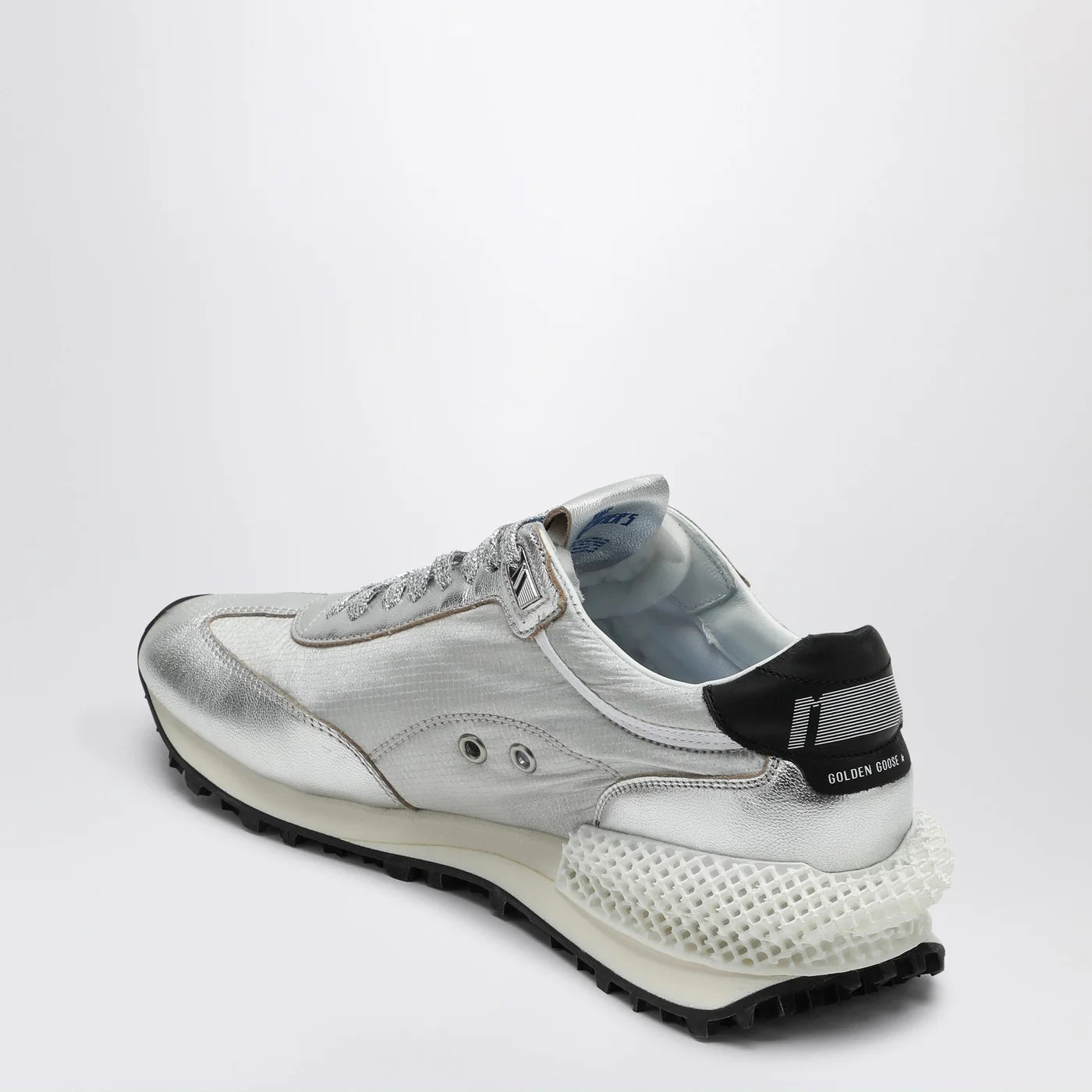 Golden Goose Sneakers Marathon in nylon ripstop silver