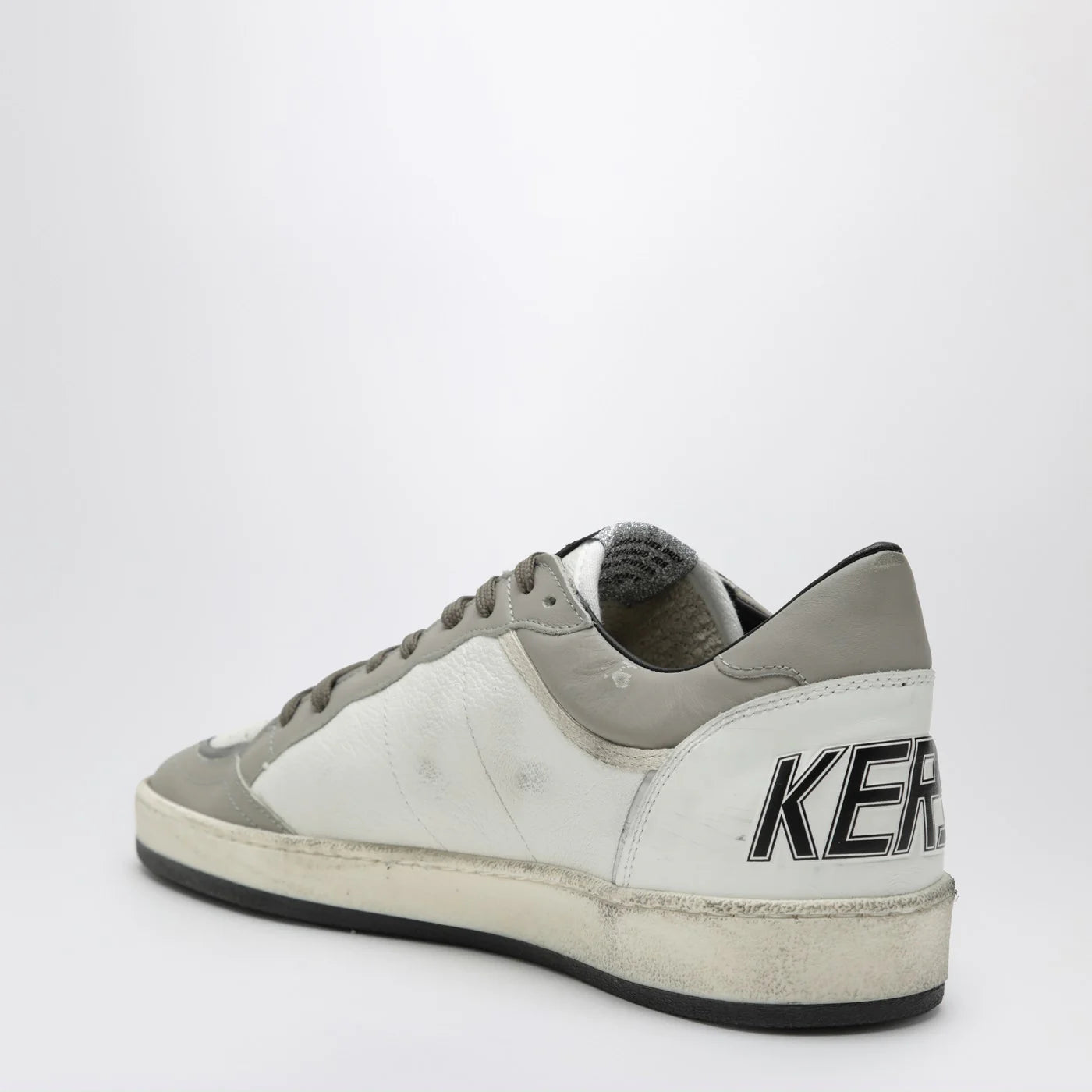 Golden Goose Ball Star Sneakers white/taupe/burgundy