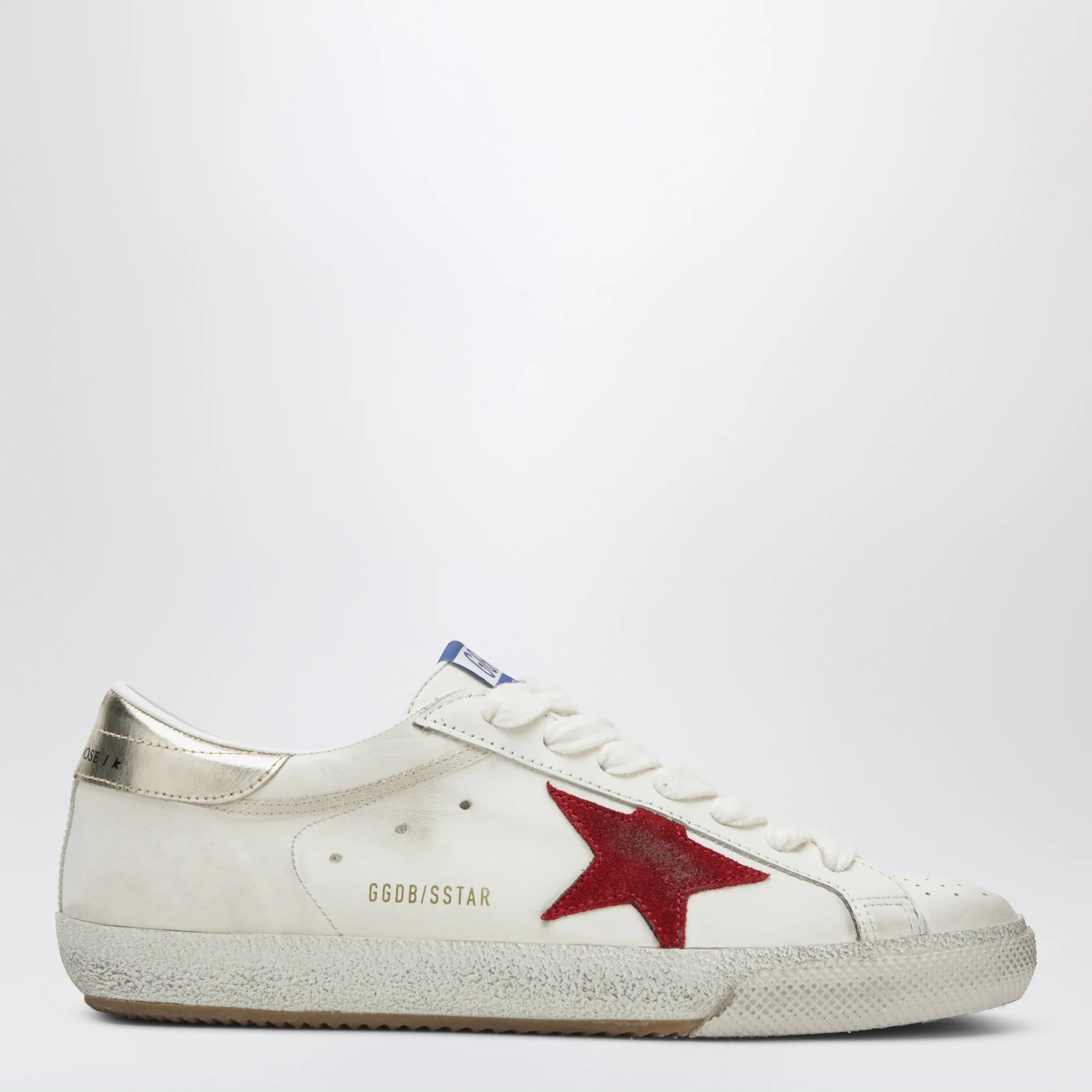 Golden Goose Super-Star Sneakers white/red/platinum