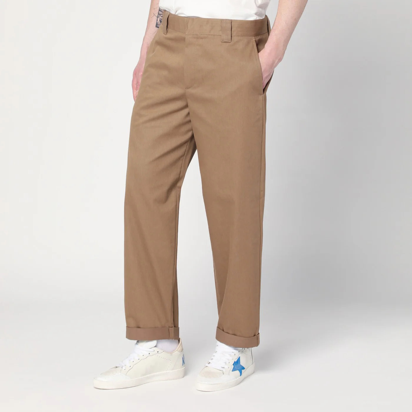 Golden Goose Beige cotton-blend trousers