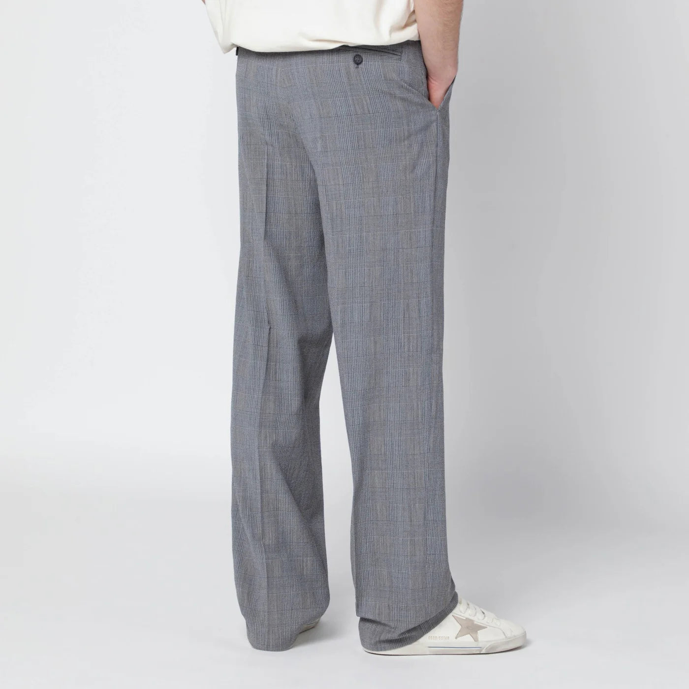 Golden Goose Grey Prince of Wales trousers