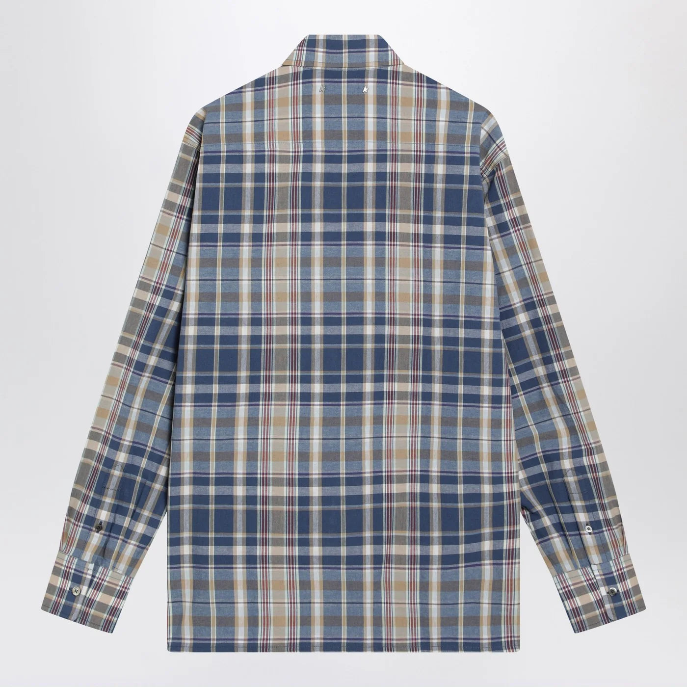 Golden Goose Indigo blue checked shirt