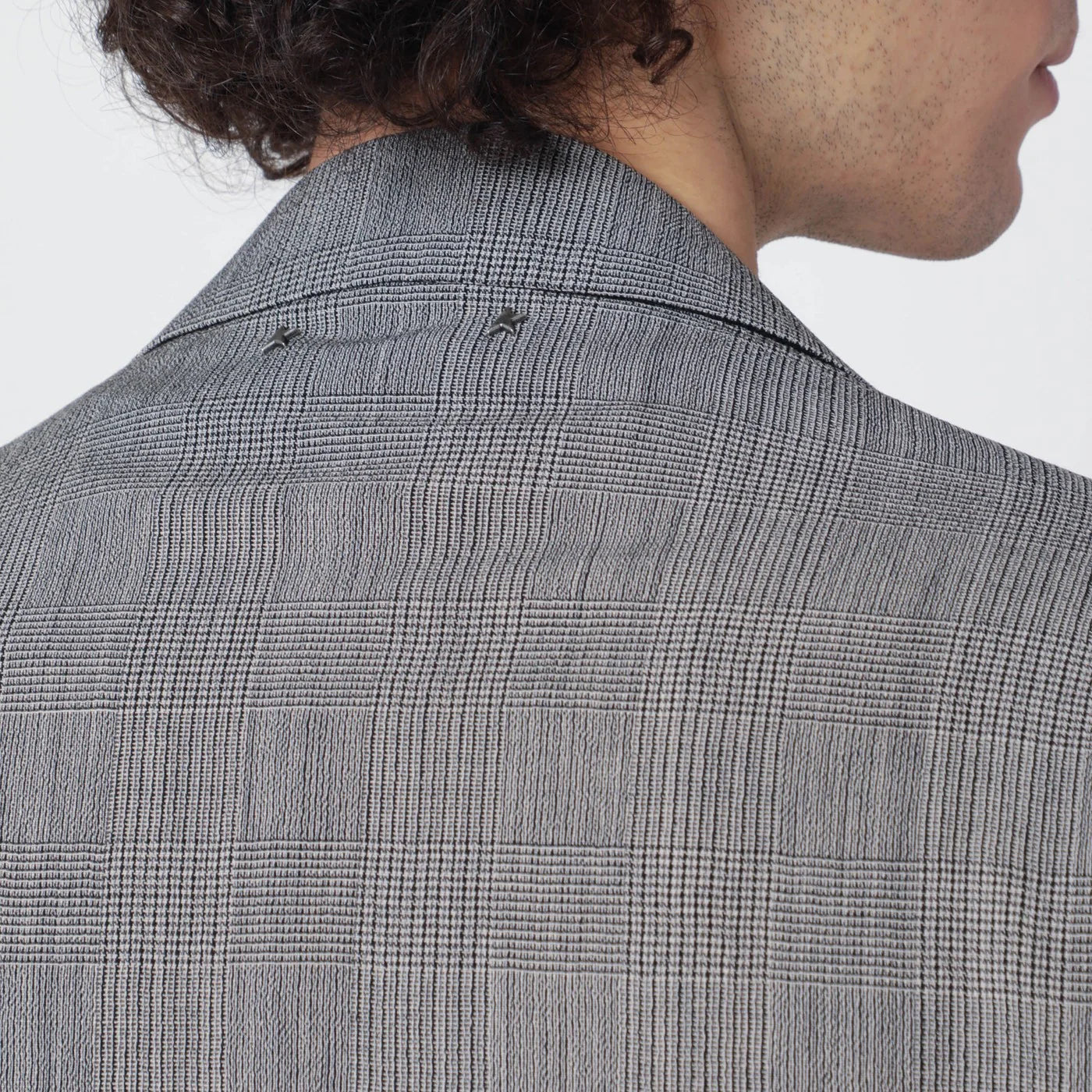 Golden Goose Grey single-breasted Prince of Wales jacket