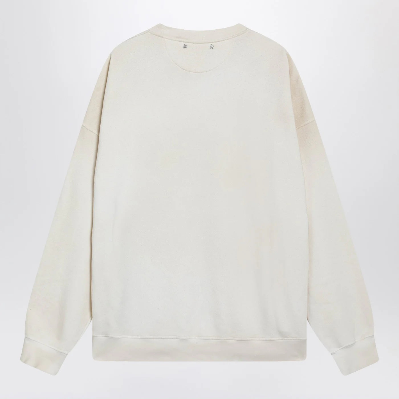 Golden Goose White crewneck sweatshirt with patches
