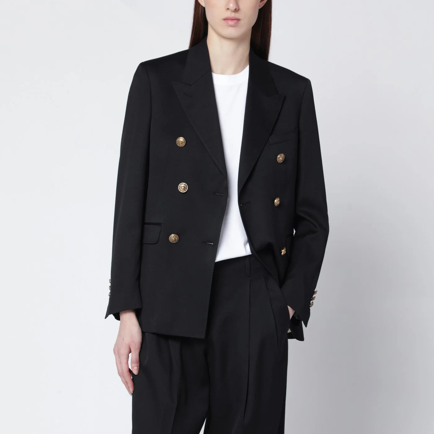 Golden Goose Black double-breasted wool jacket