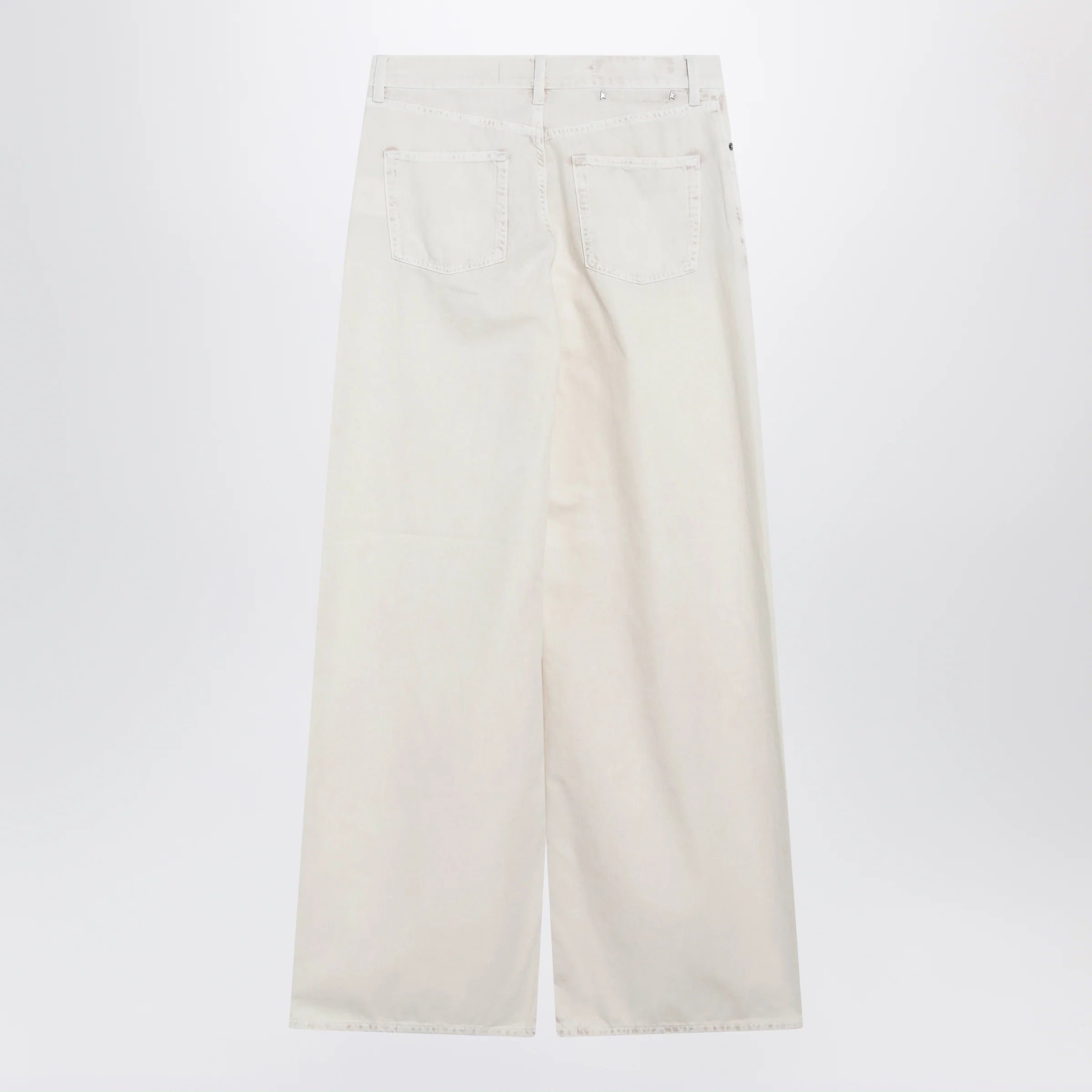 Golden Goose White wide-leg denim trousers