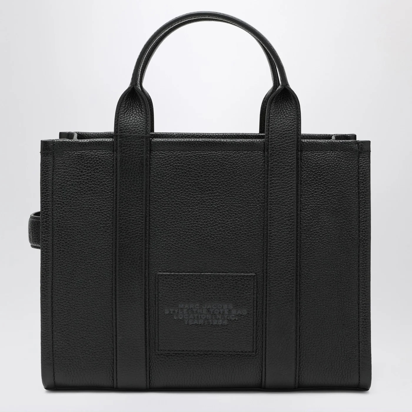 Marc Jacobs Black leather The Medium Tote Bag