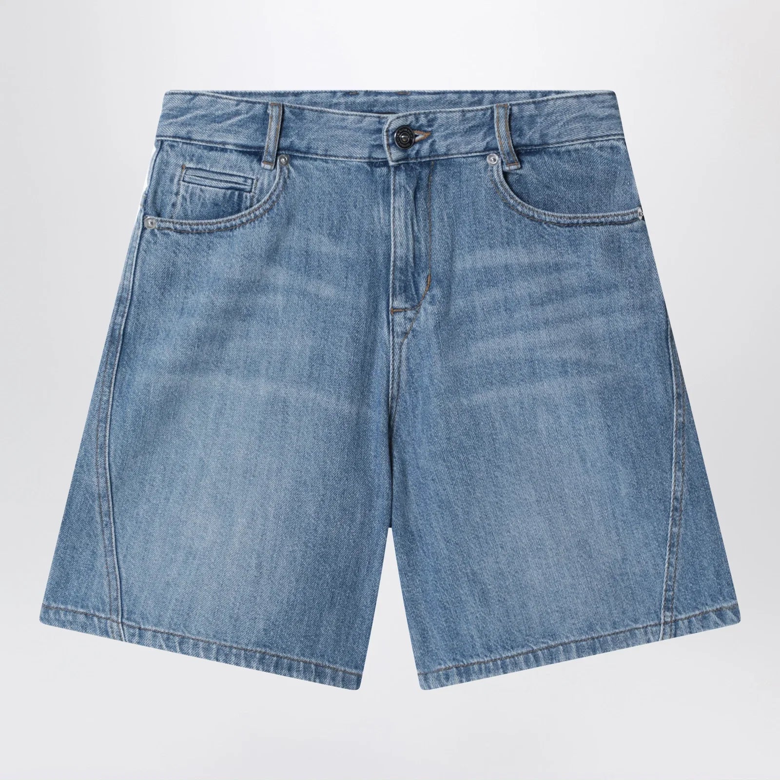 Givenchy Blue shorts with logo embroidery