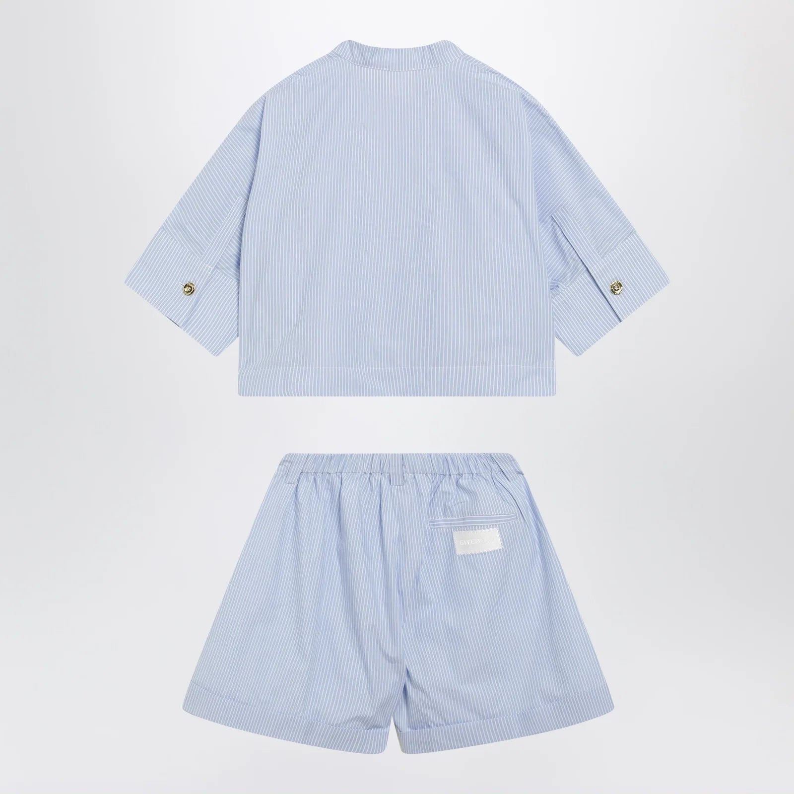 Givenchy Light blue cotton two-piece set