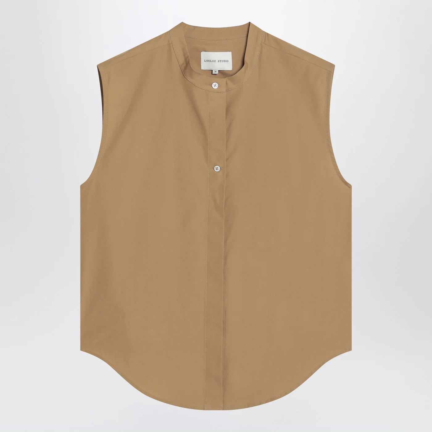 LouLou De Saison Sleeveless shirt in sand colour