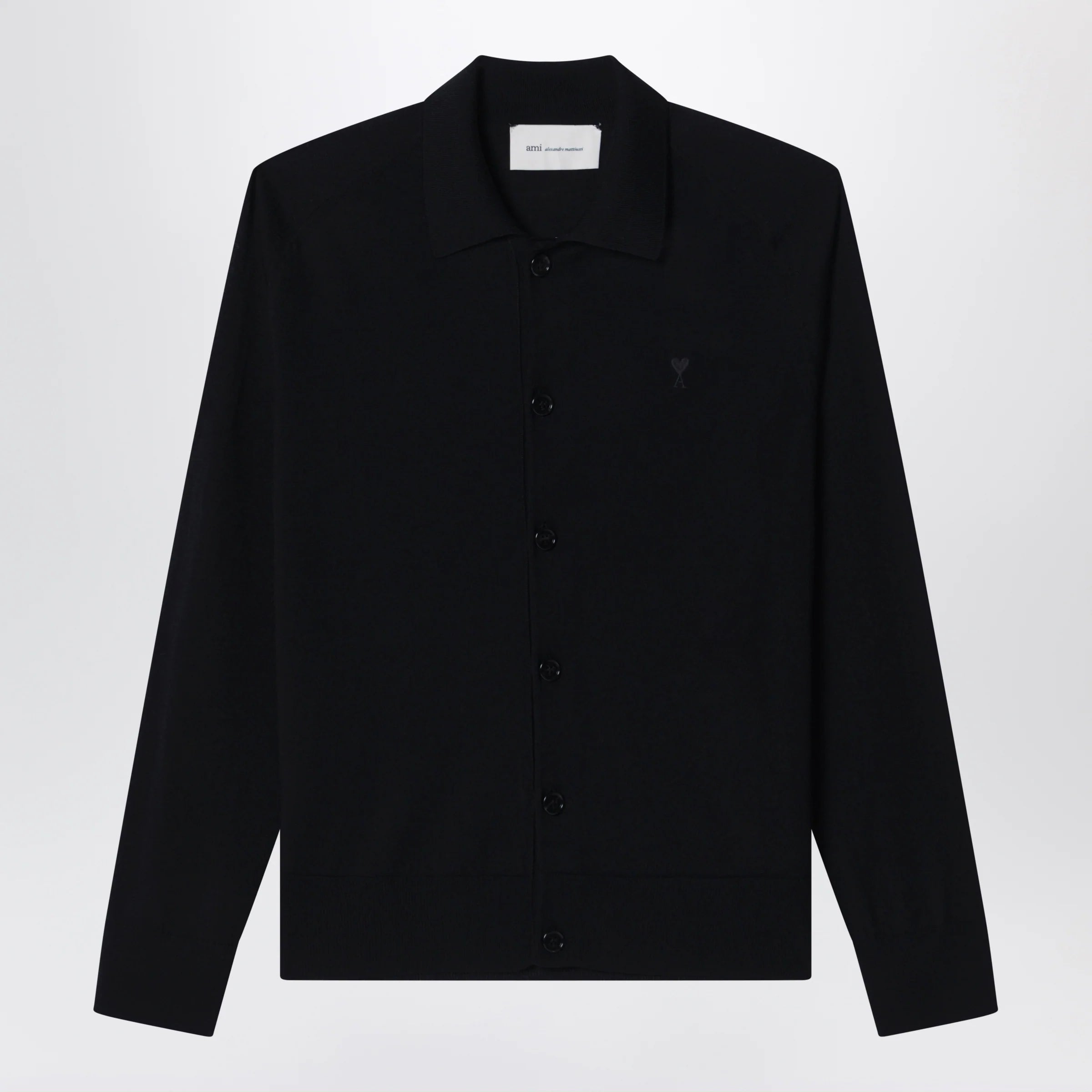 Ami Paris Black wool cardigan