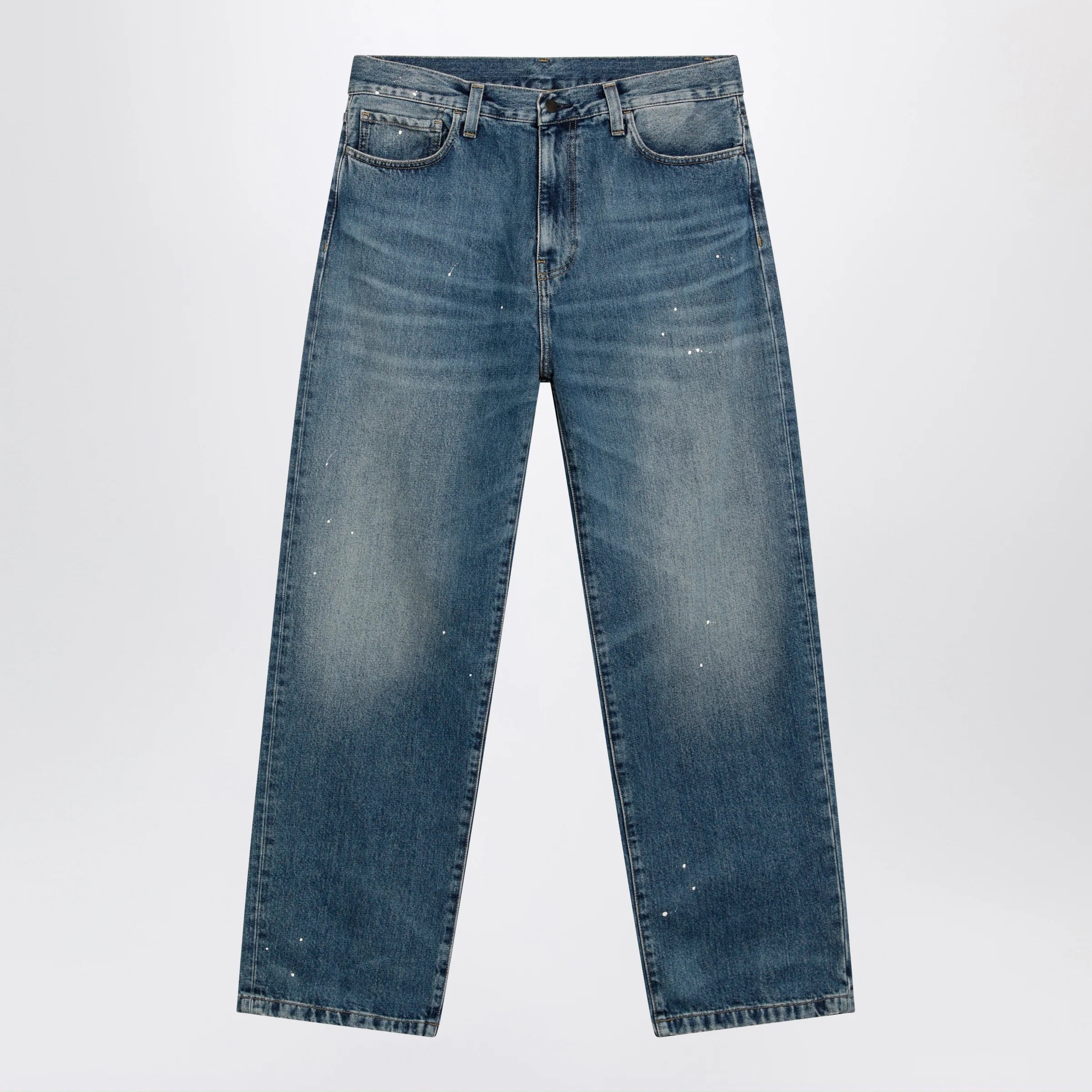Carhartt WIP Landon Pant Blue/Destroy wash splatter